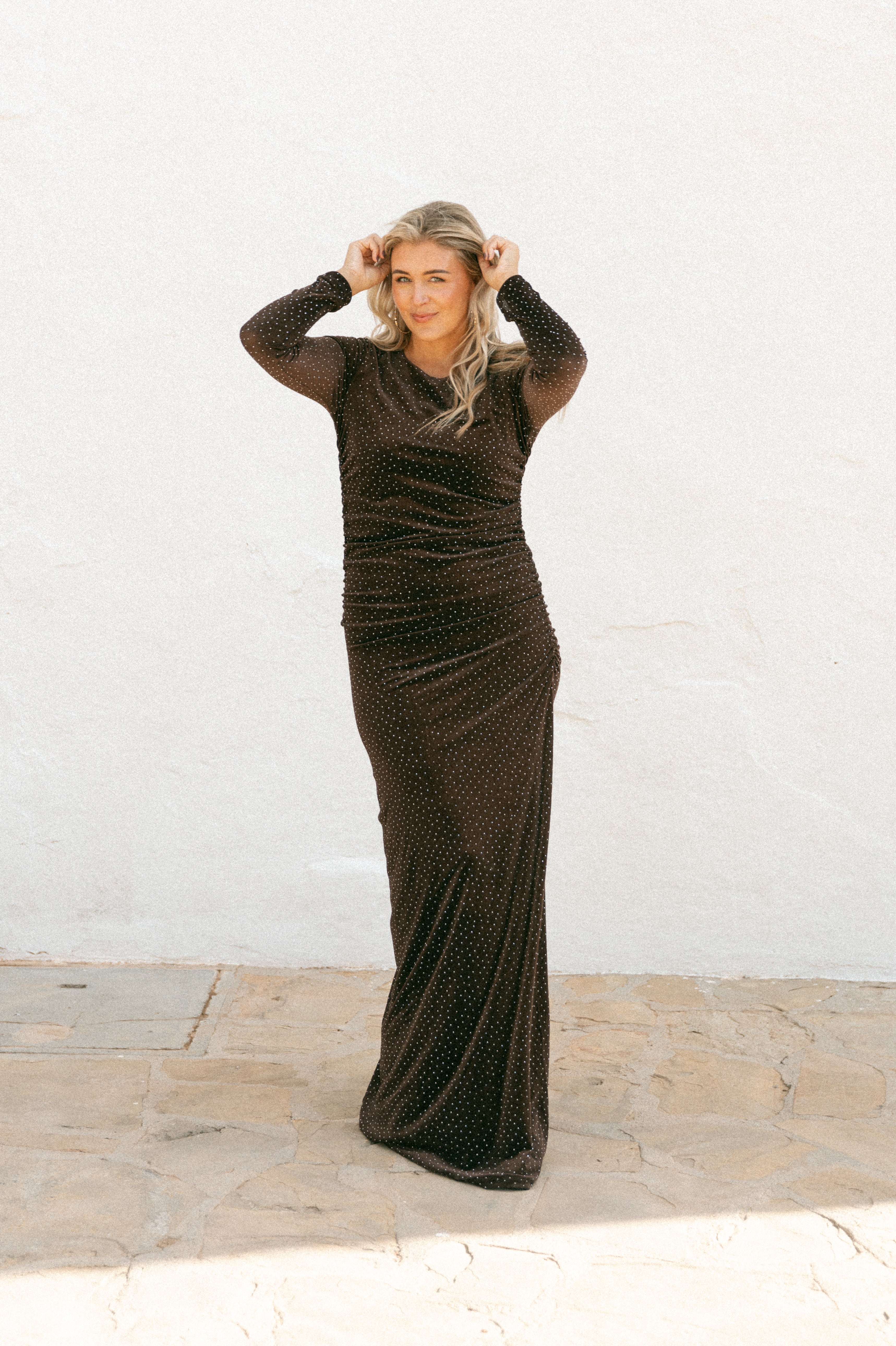 Bolina Island Fiesta dress bruin