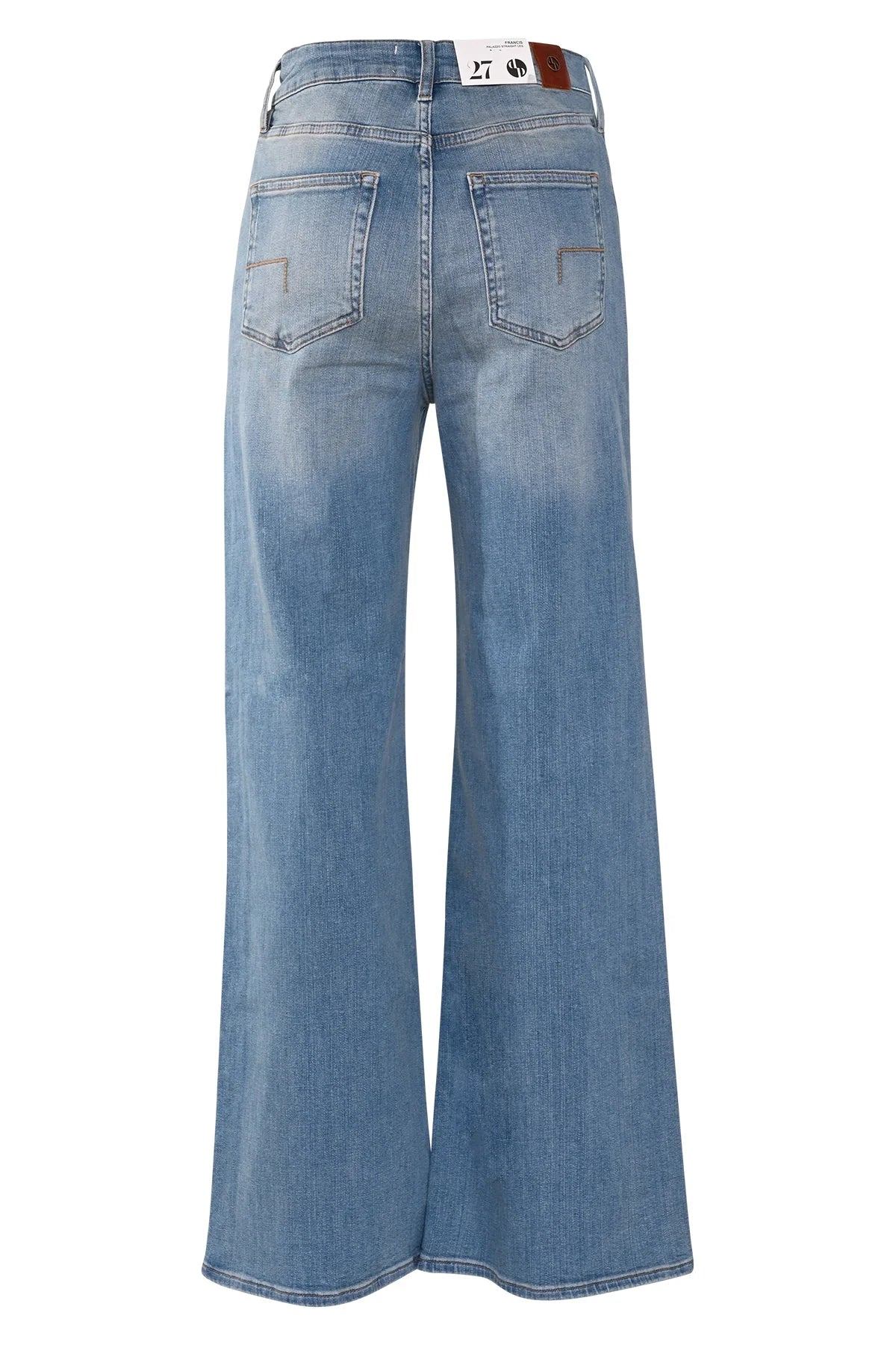 DNM Pure Francis Wide Leg Jeans - Tinted Blue (L32)