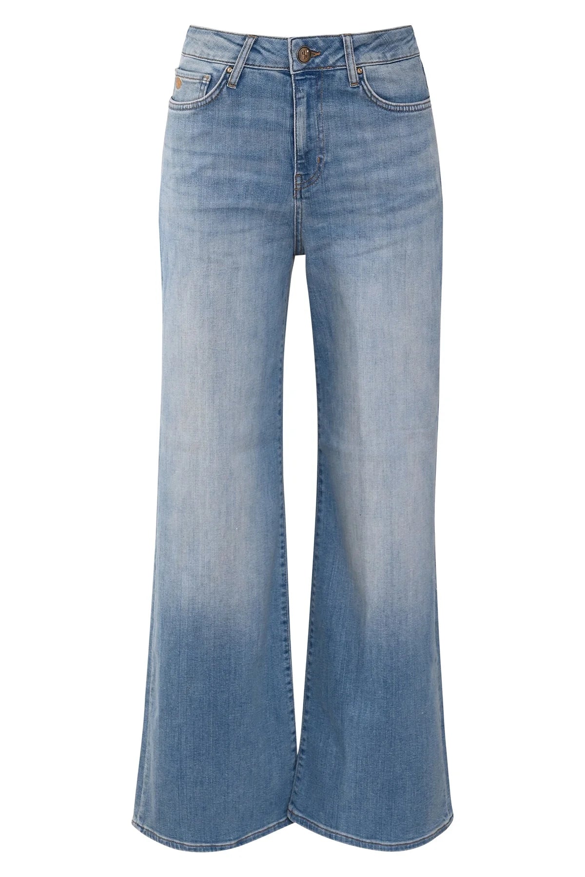 DNM Pure Francis Wide Leg Jeans - Tinted Blue (L32)