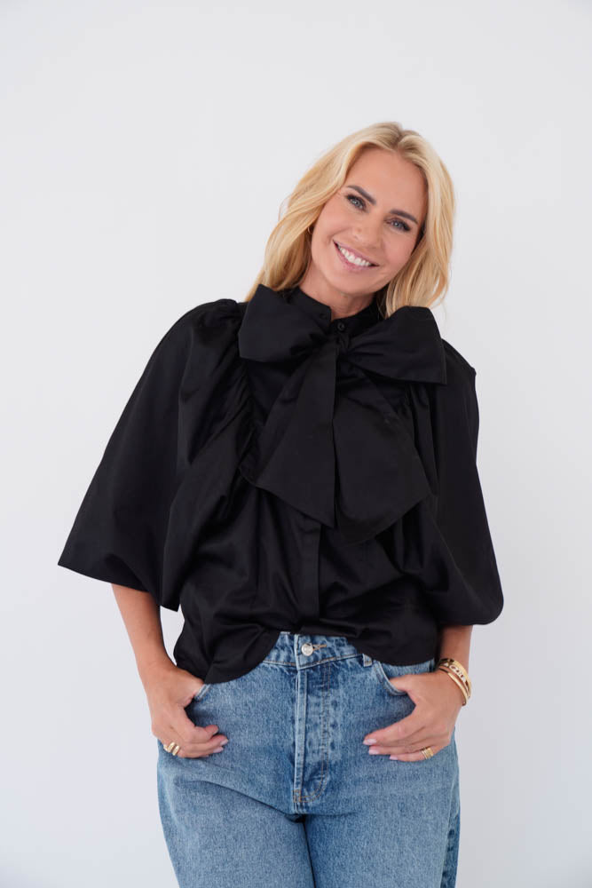 Est’Seven Guinevere blouse zwart