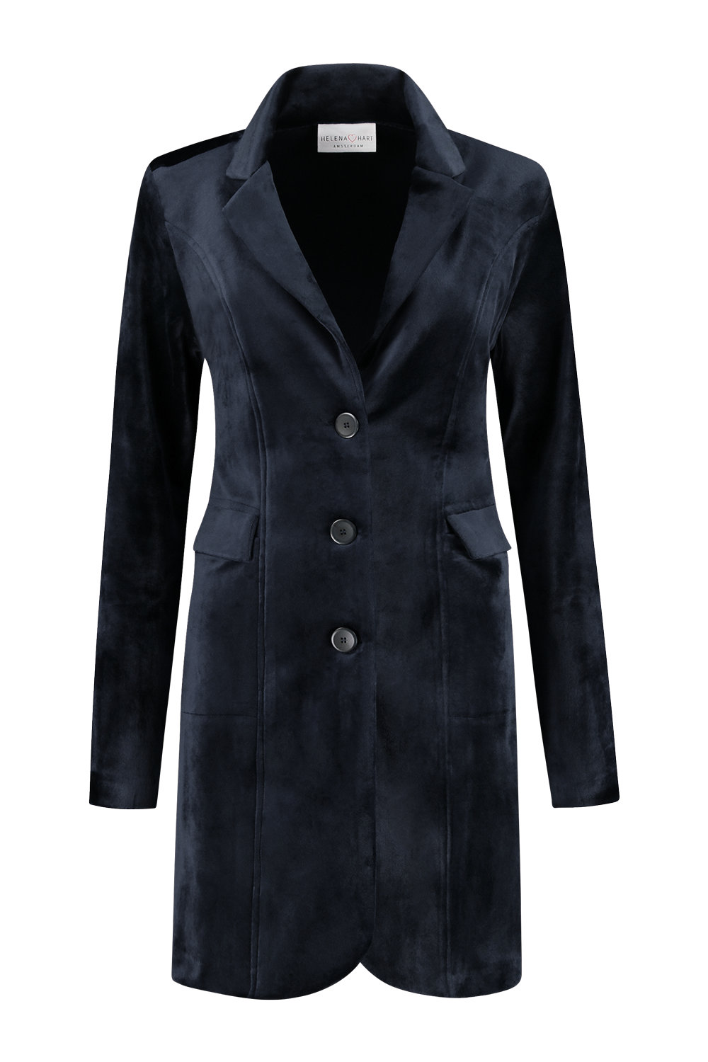 Helena Hart Blazer Tuxy velour marine
