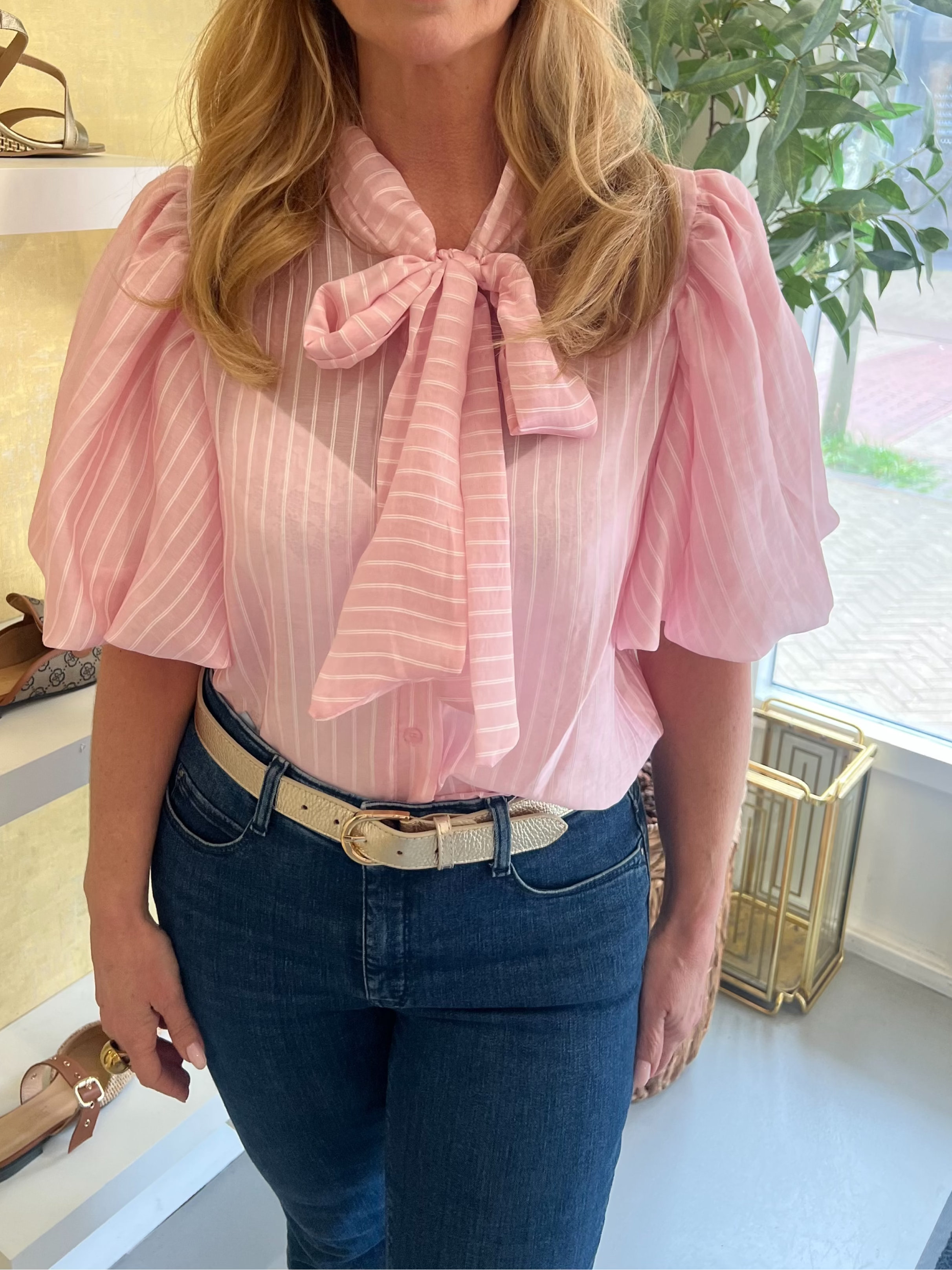 MVD Soft Bow Blouse Pink