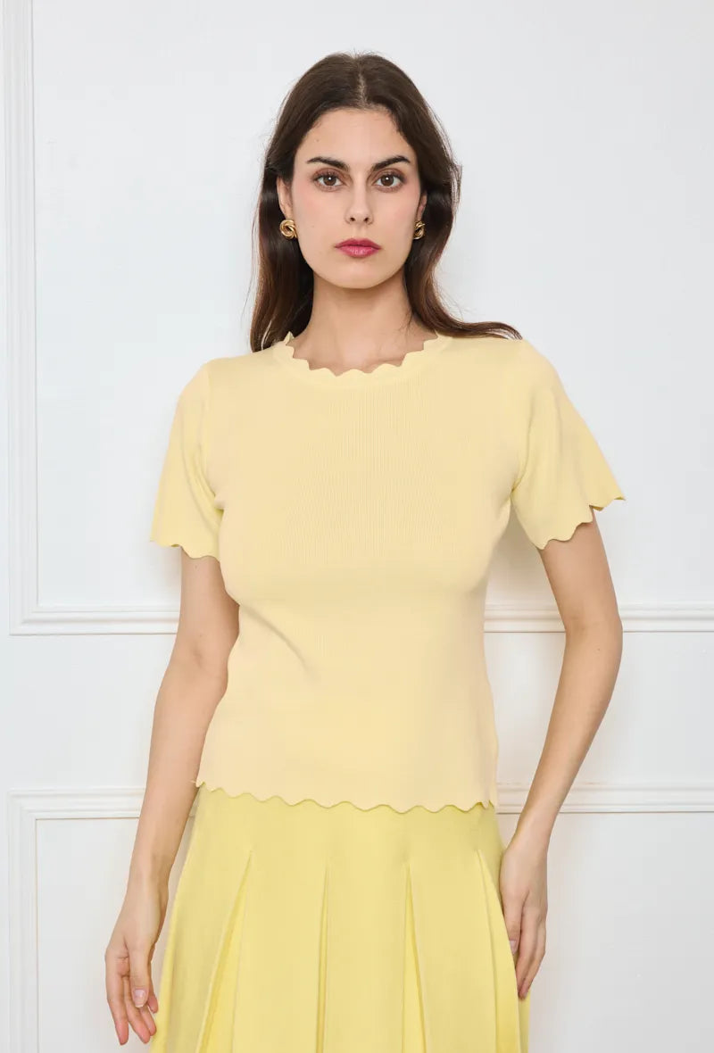MVD Top Scallop Butter Yellow
