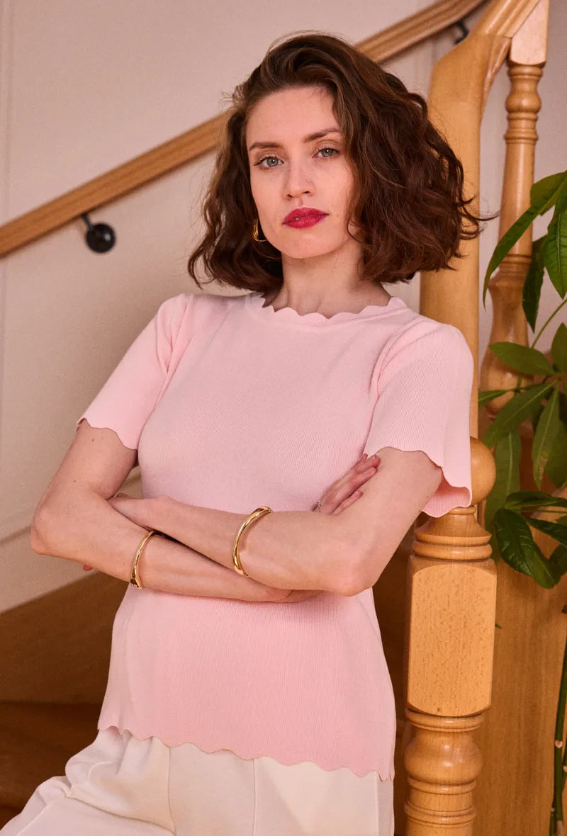 MVD Top Scallop Pink