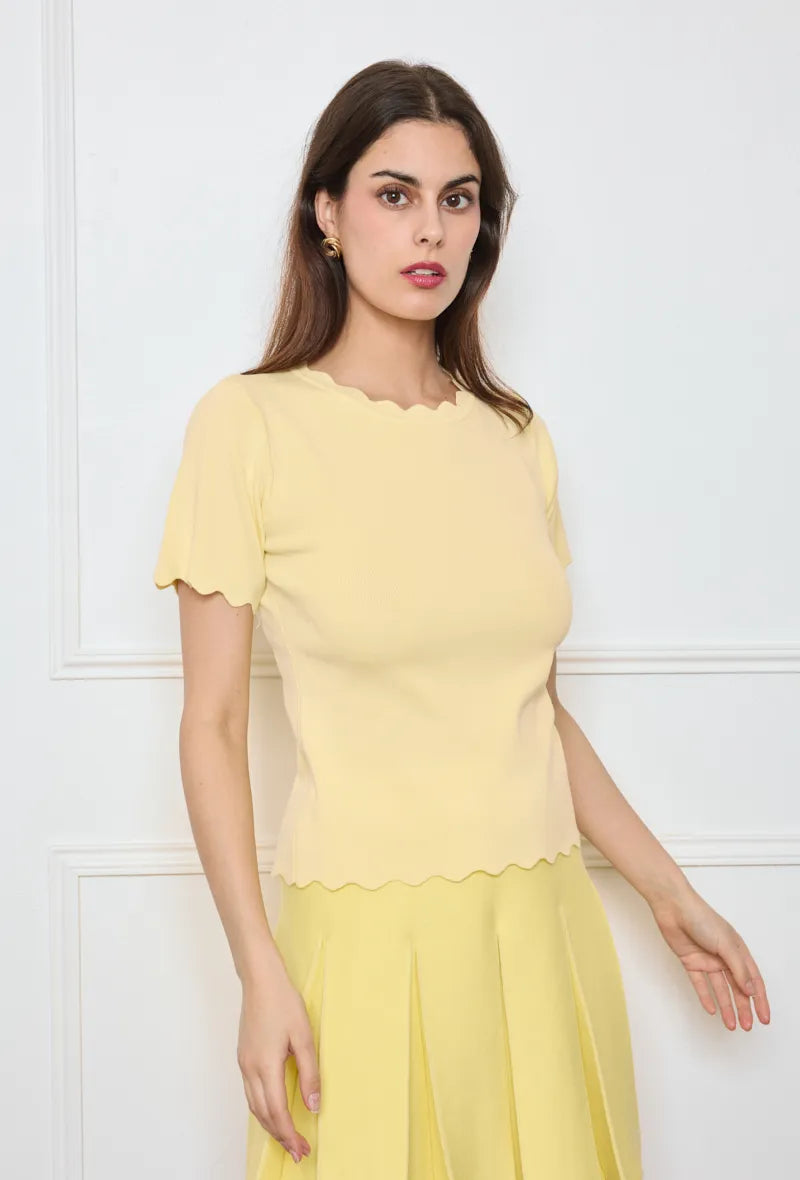 MVD Top Scallop Butter Yellow