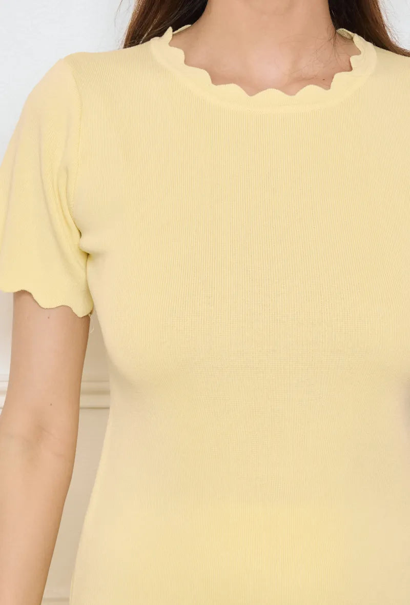 MVD Top Scallop Butter Yellow