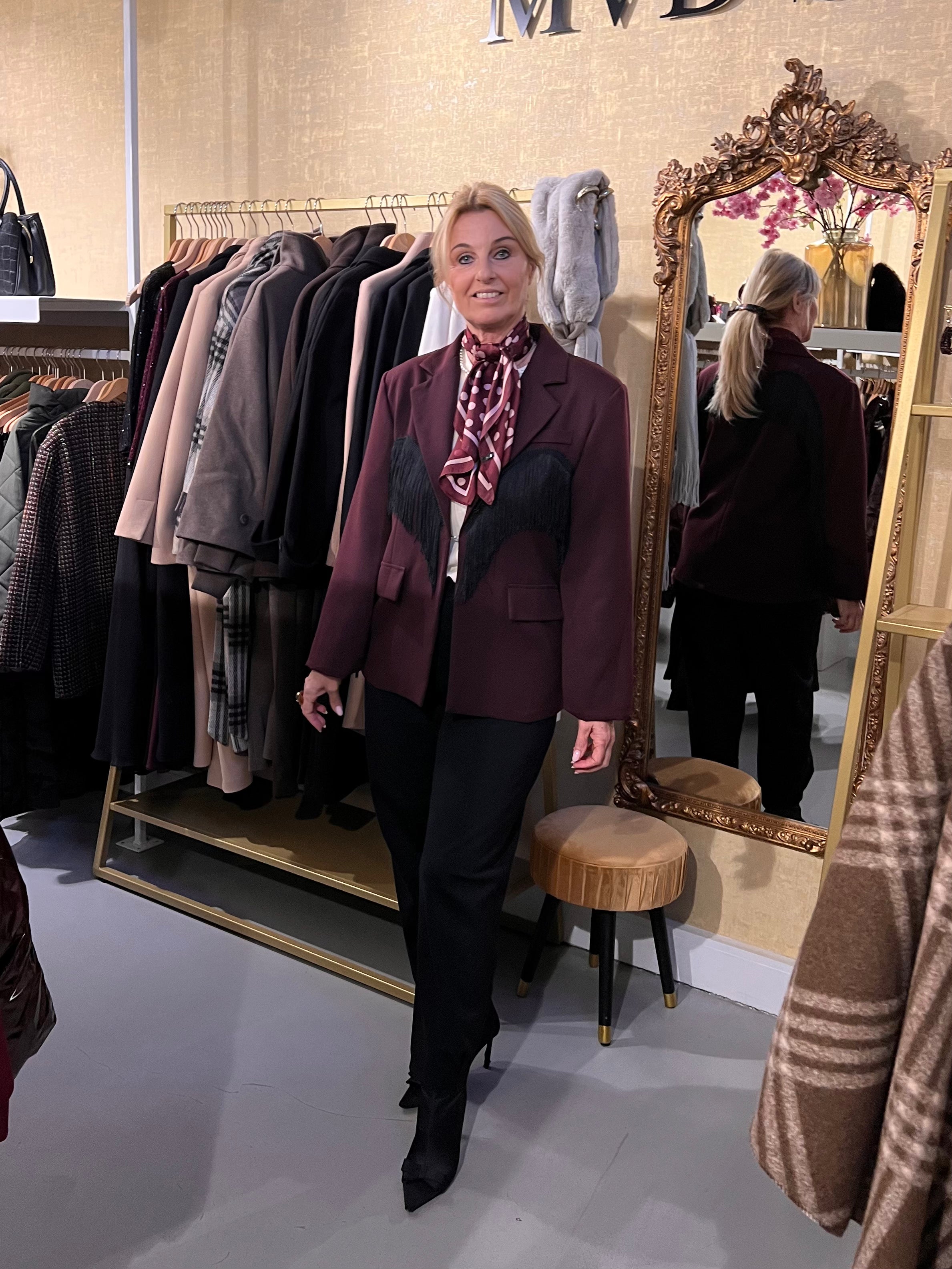 MVD Blazer Fringe – Bordeaux