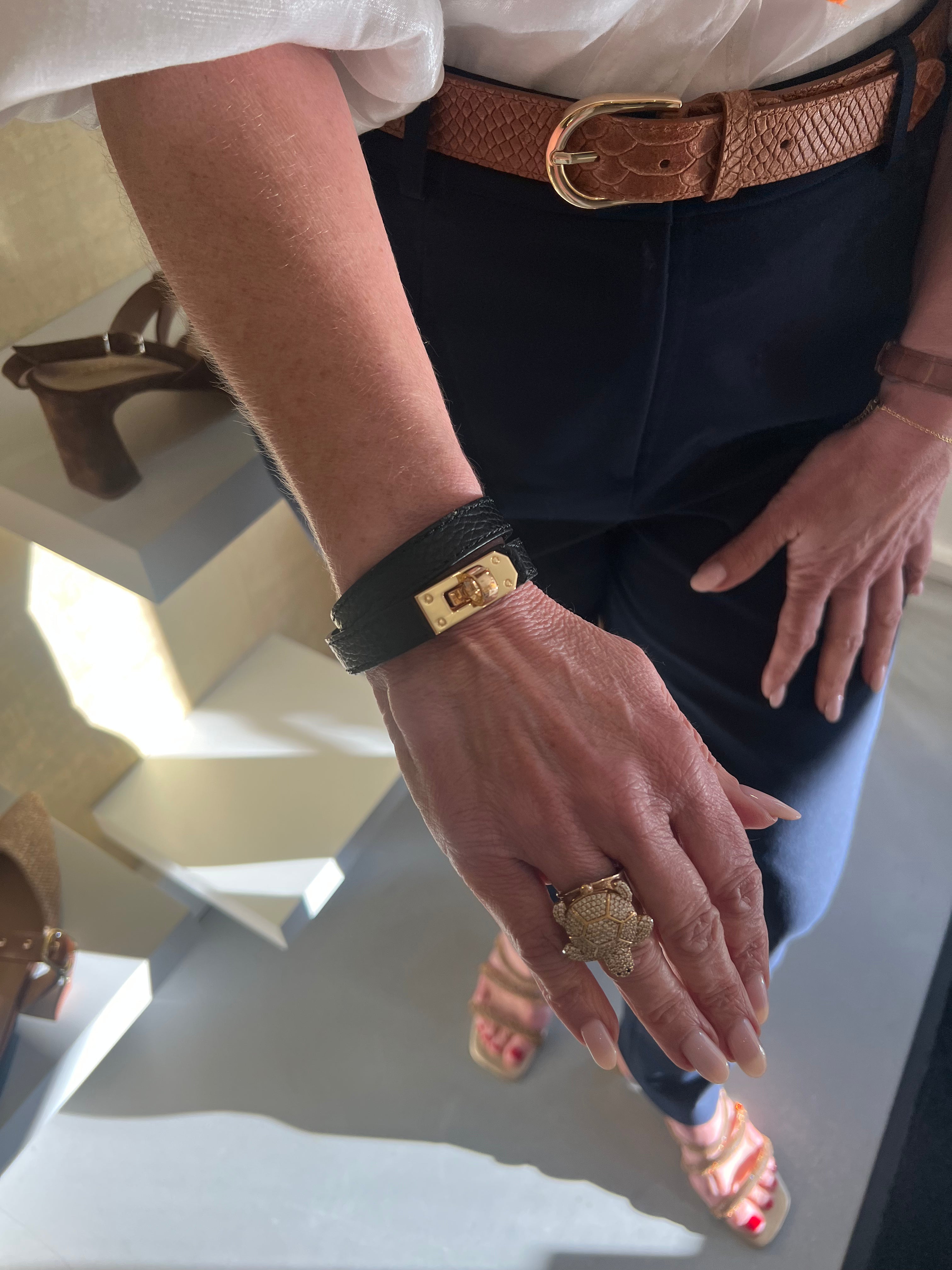 MVD Leren Armband Zwart