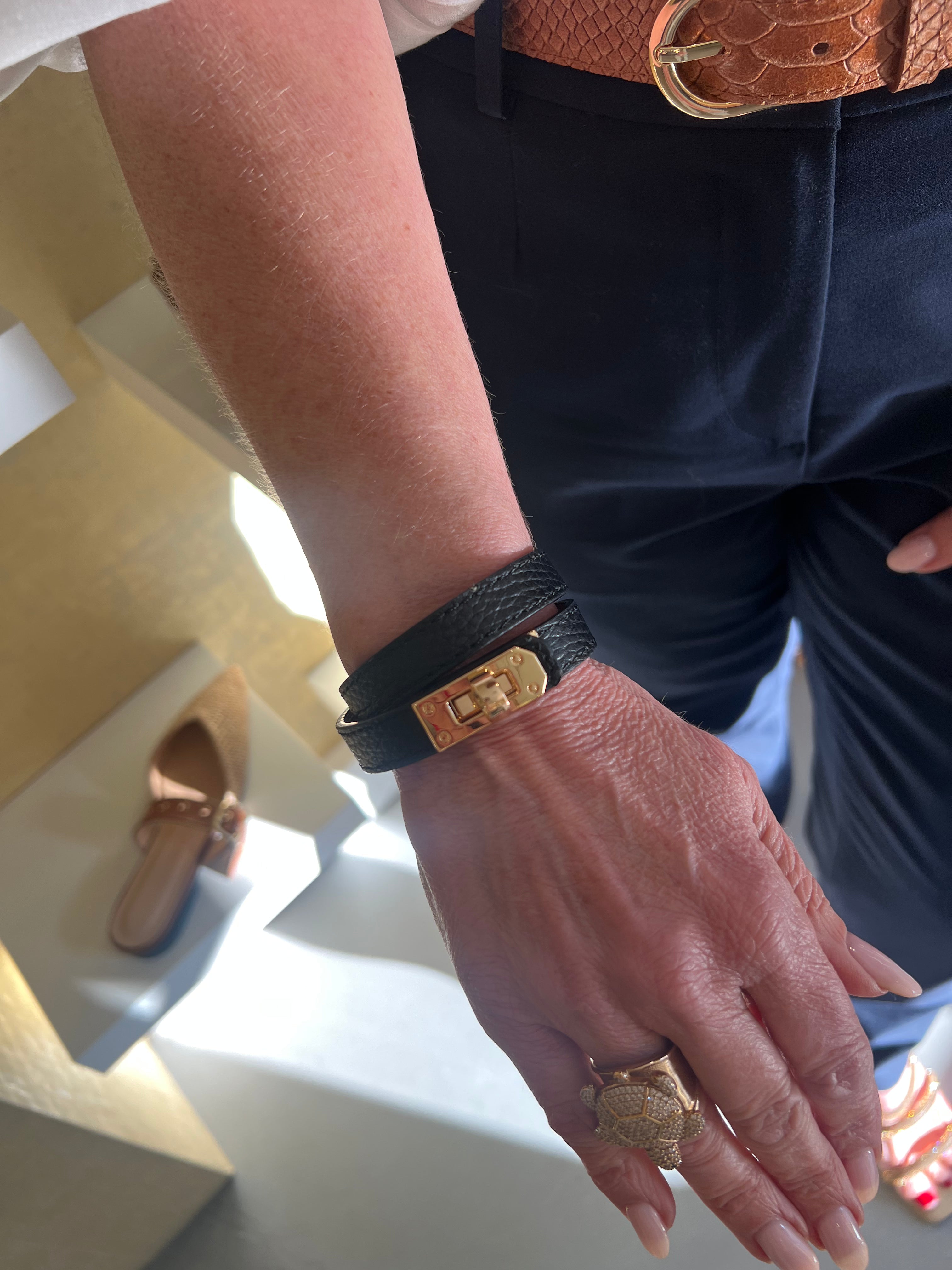 MVD Leren Armband Zwart