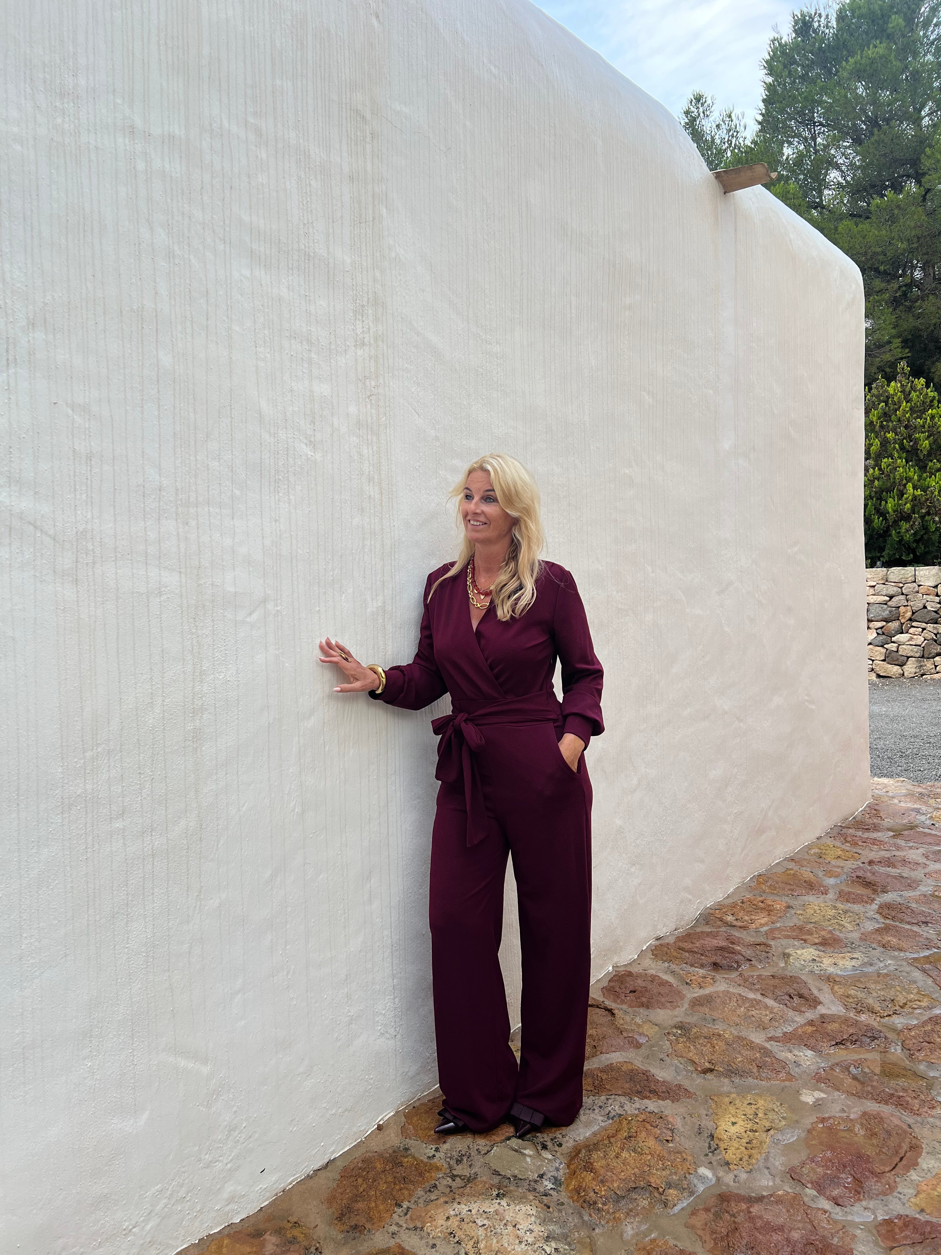 MVD Clothes Jersey Jumpsuit bordeaux