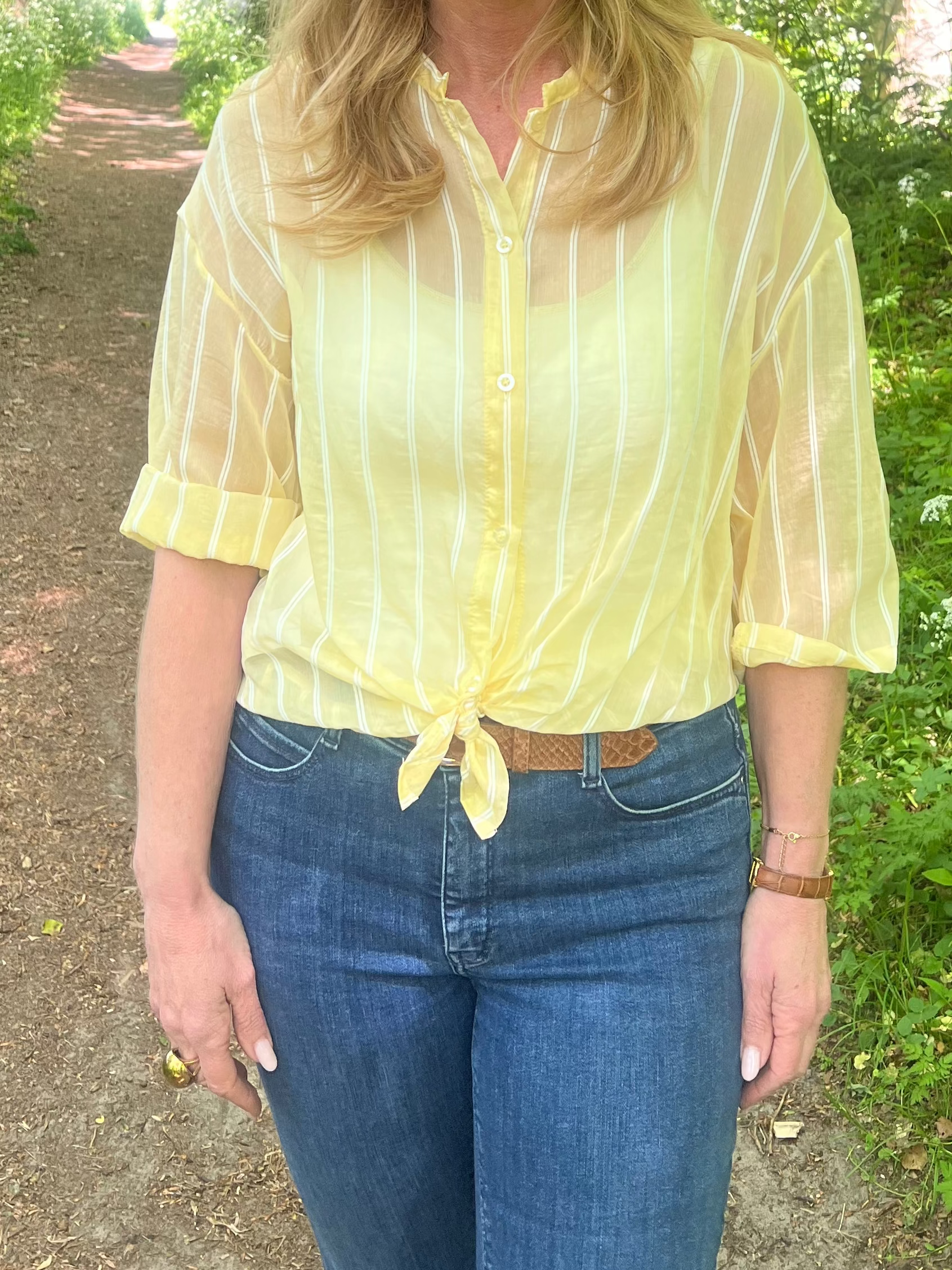 MVD Stripe Blouse Butteryellow
