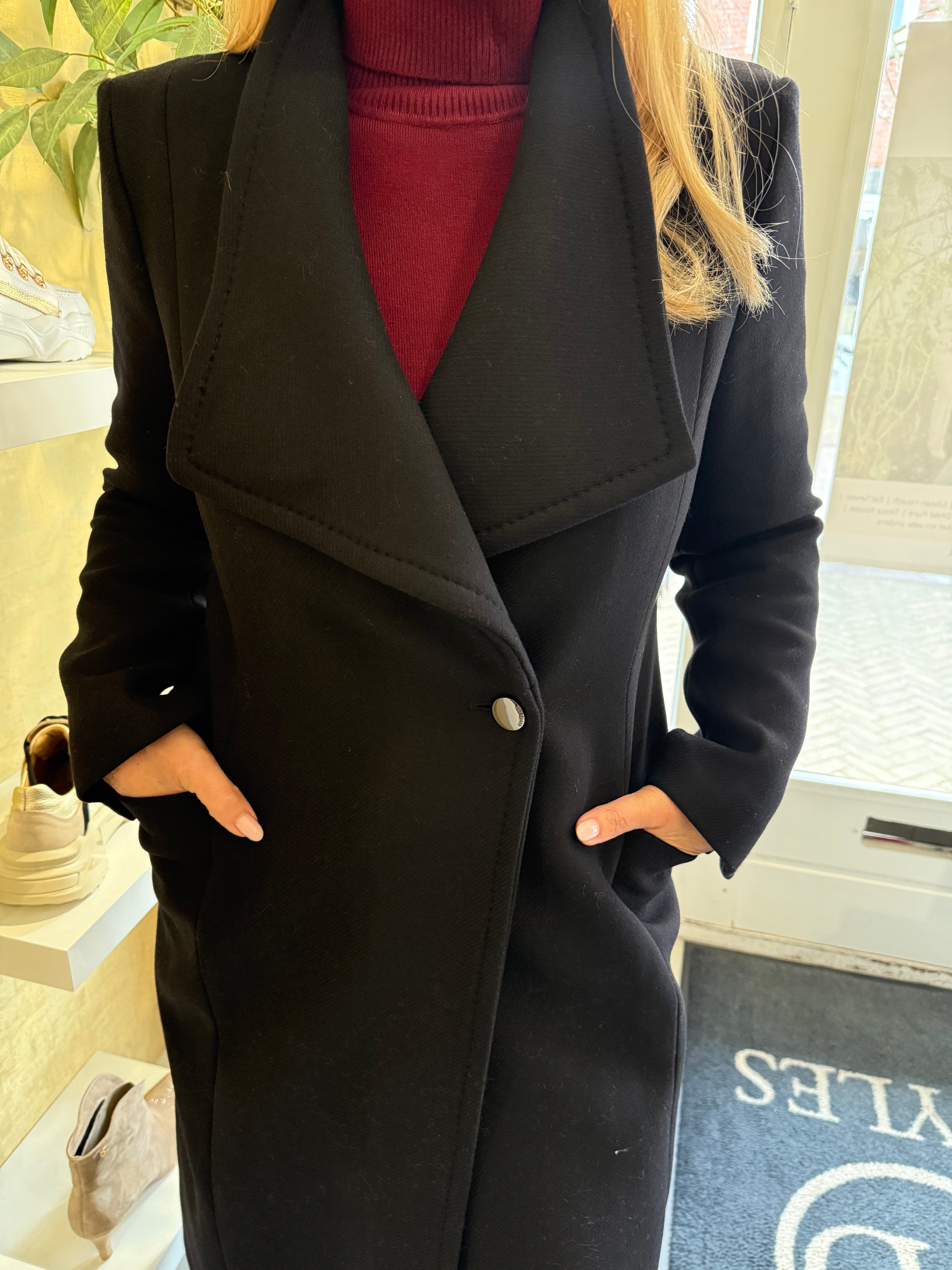 Ted Baker Mindee Coat black