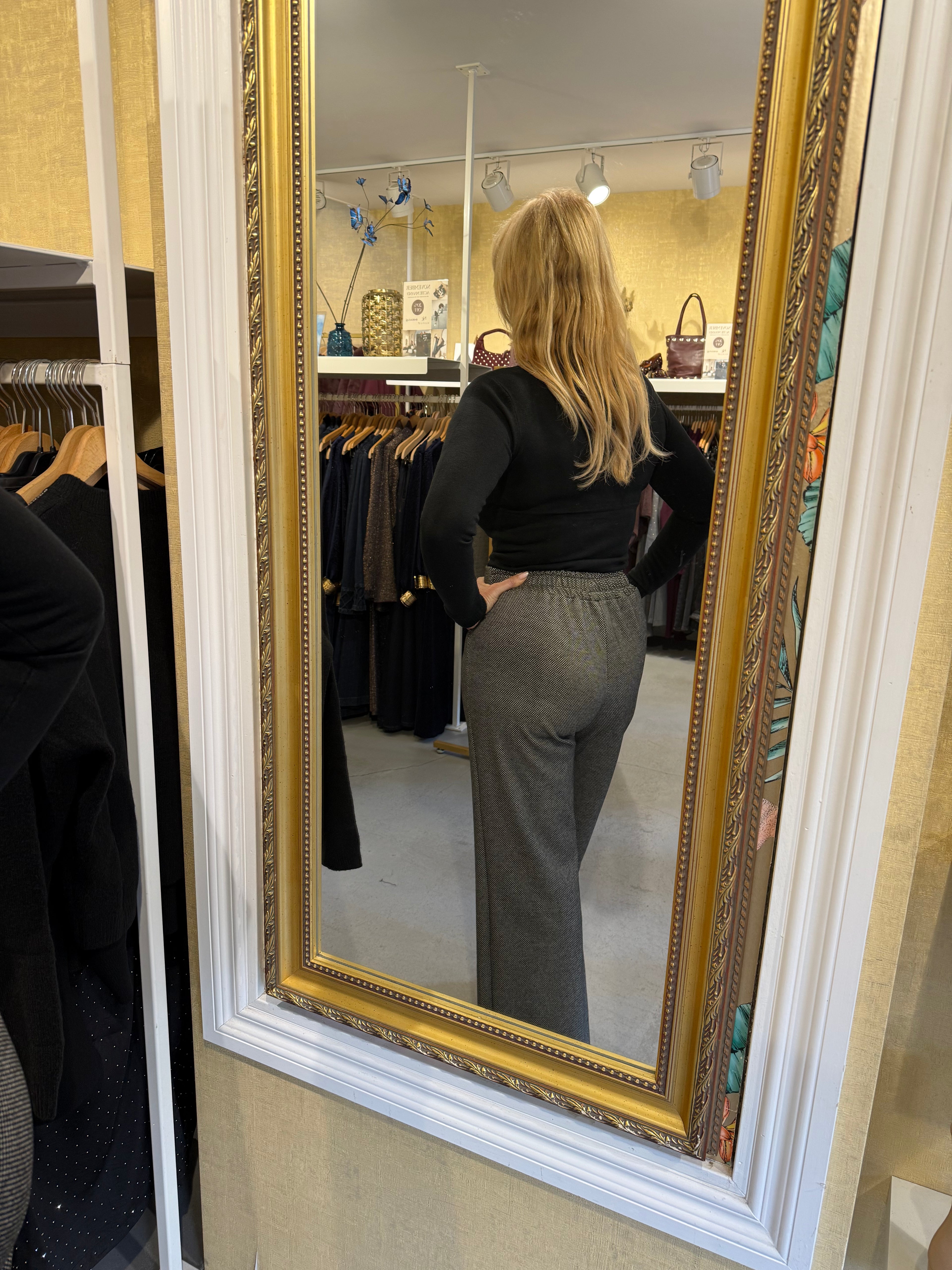 Rinascimento Broek Tweed grijs