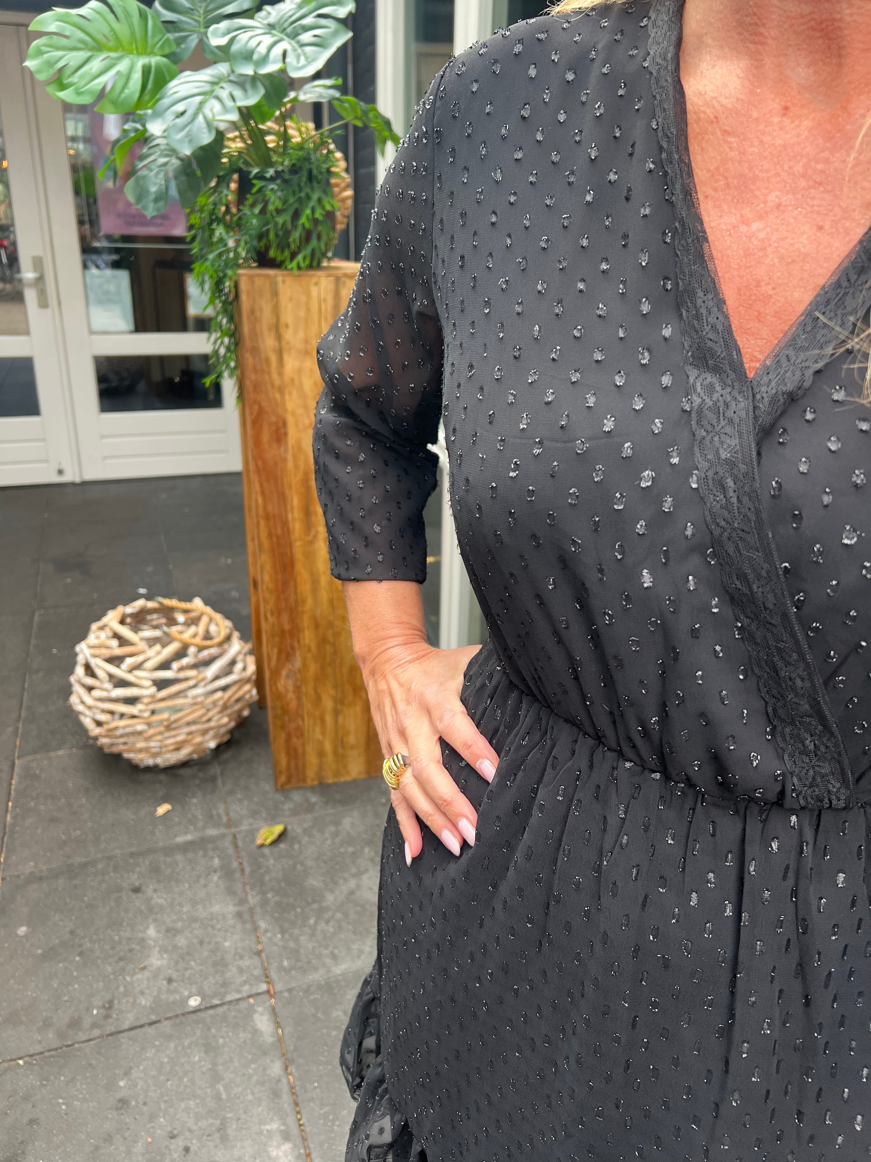 Sisterspoint Dress Uza zwart