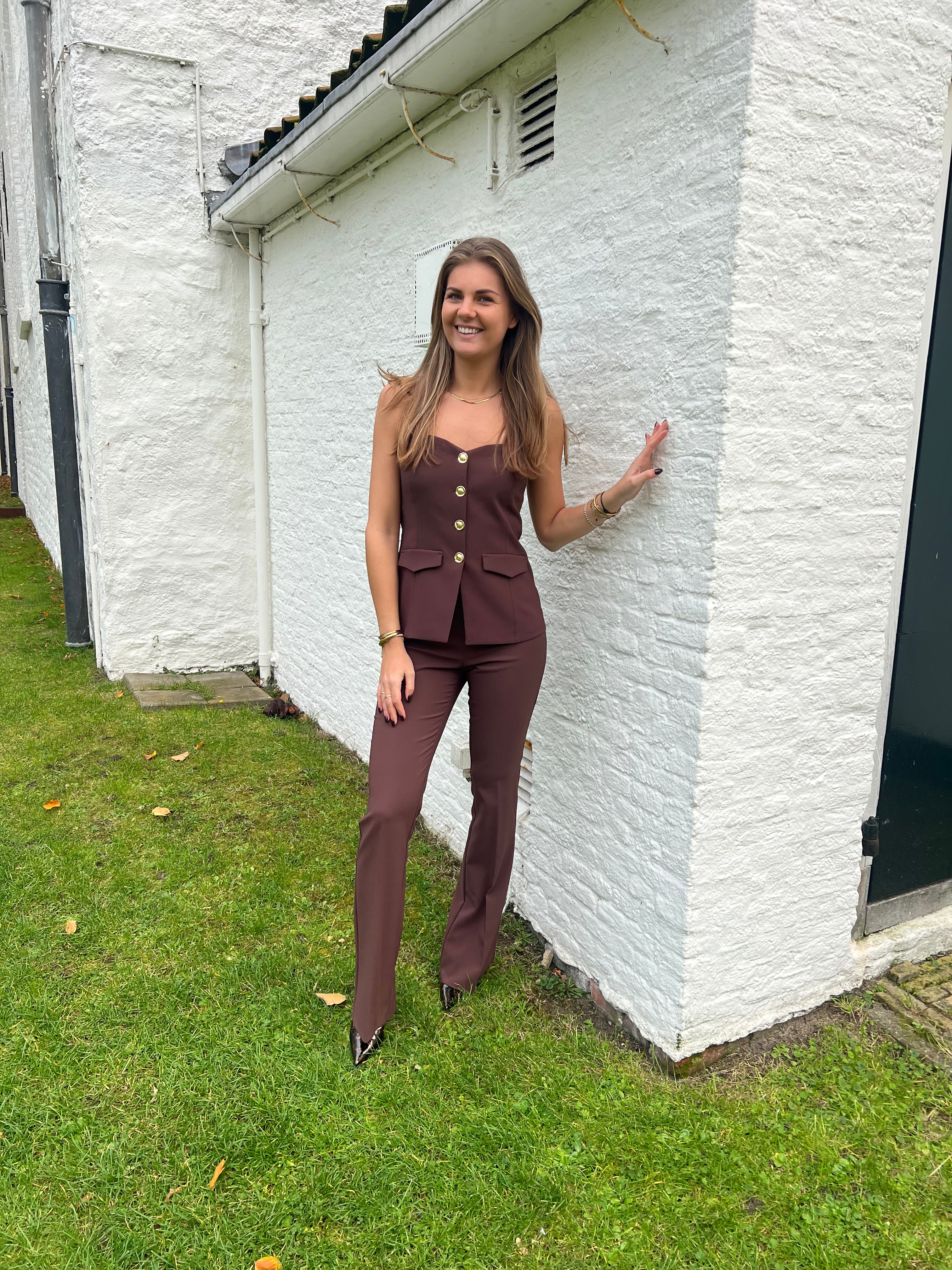 Rinascimento Bustier Top bruin