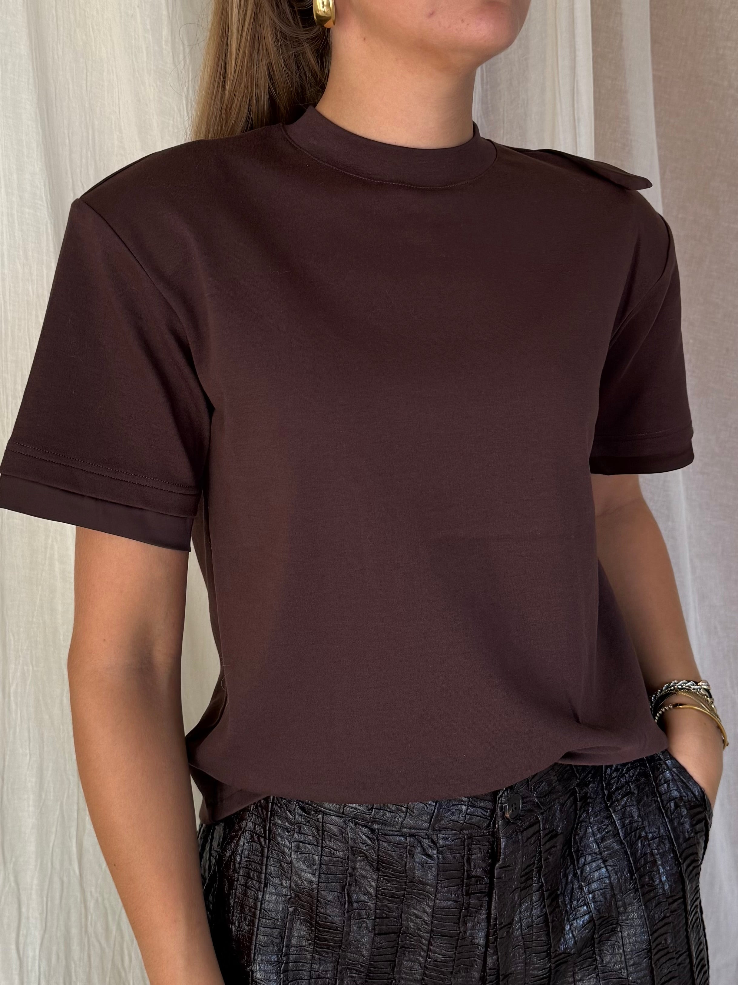 Silvian Heach Reversible Top – Dark Brown