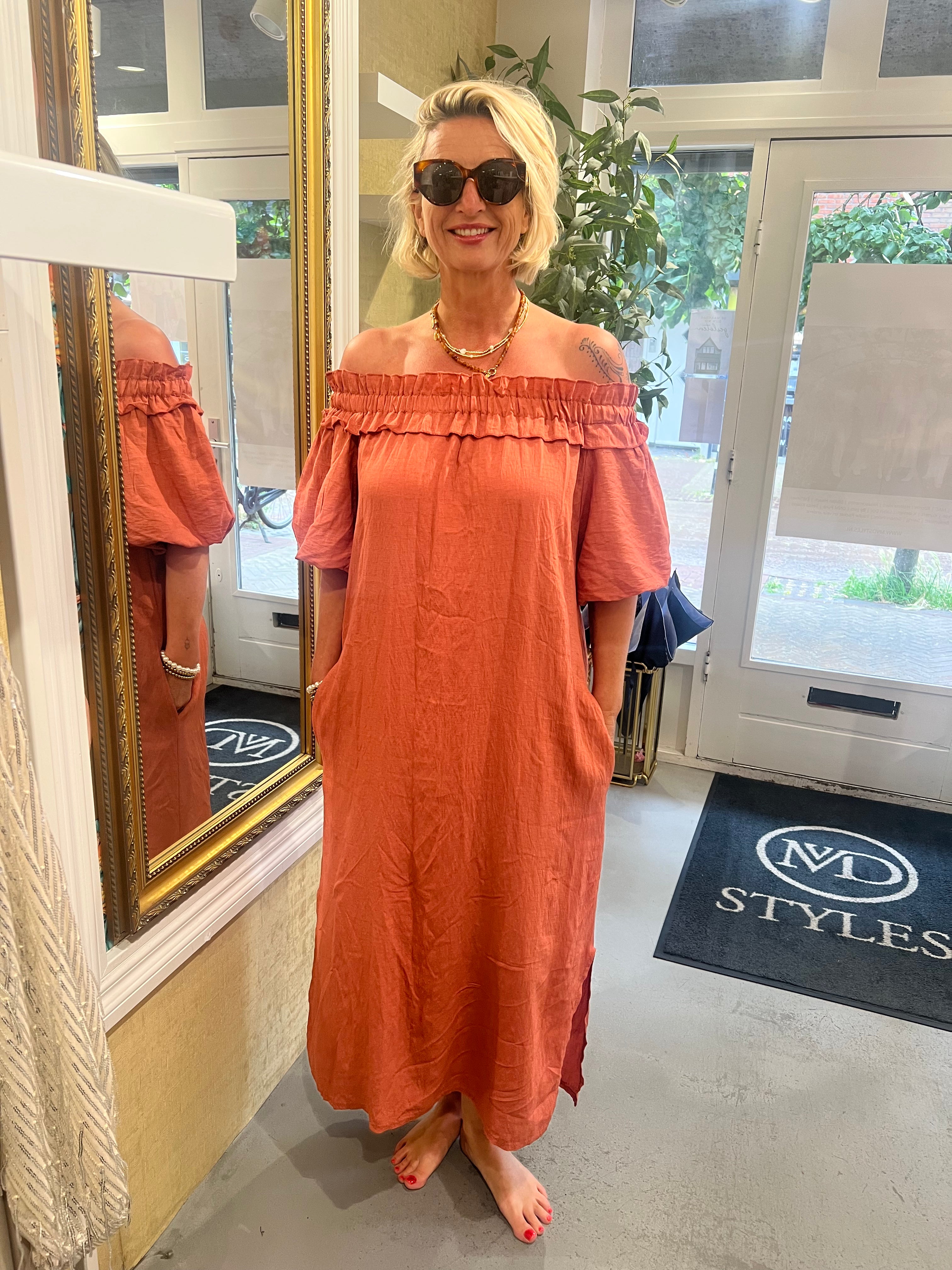 MVD Ibiza Maxi Jurk Terra