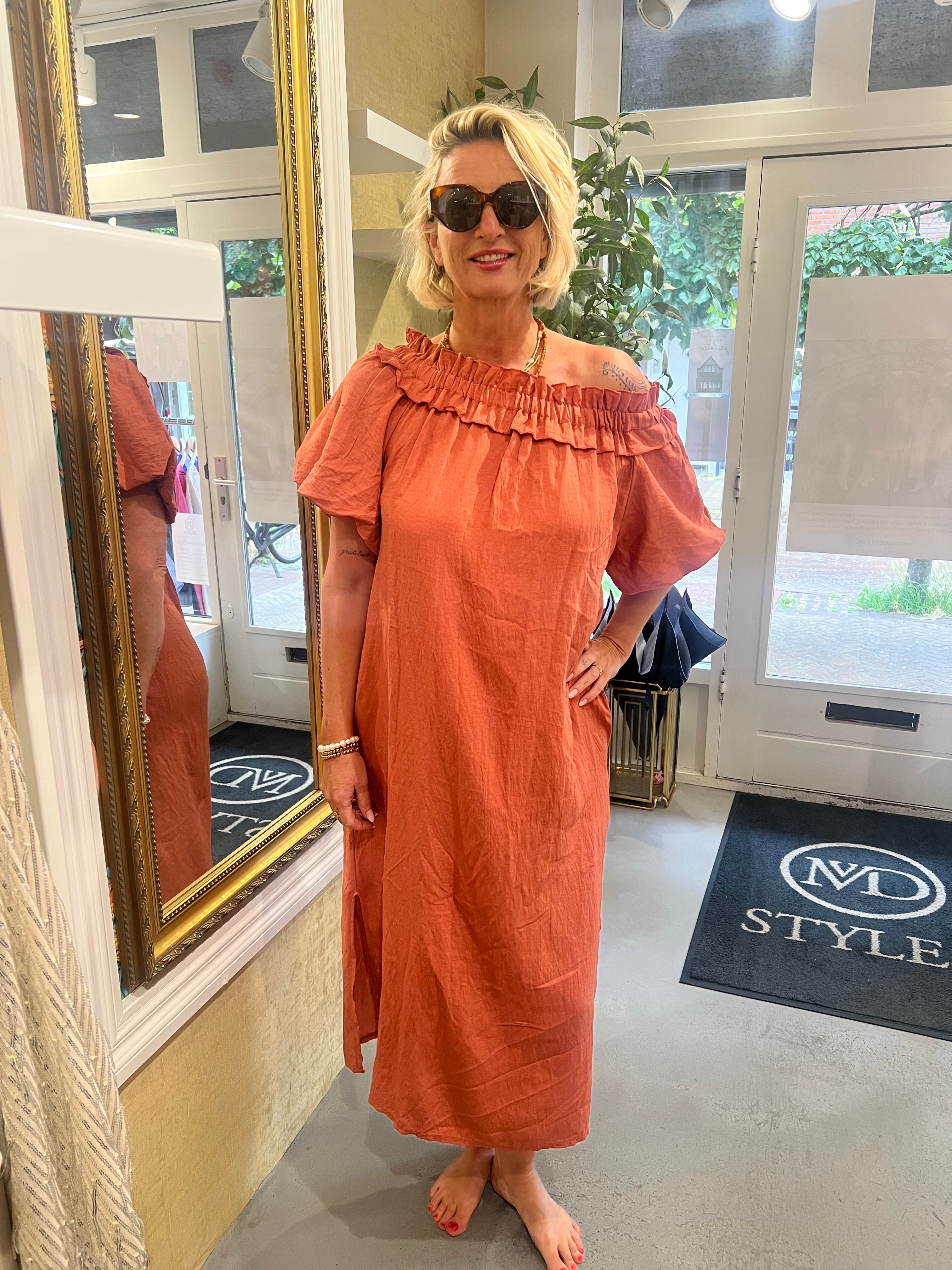 MVD Ibiza Maxi Jurk Terra
