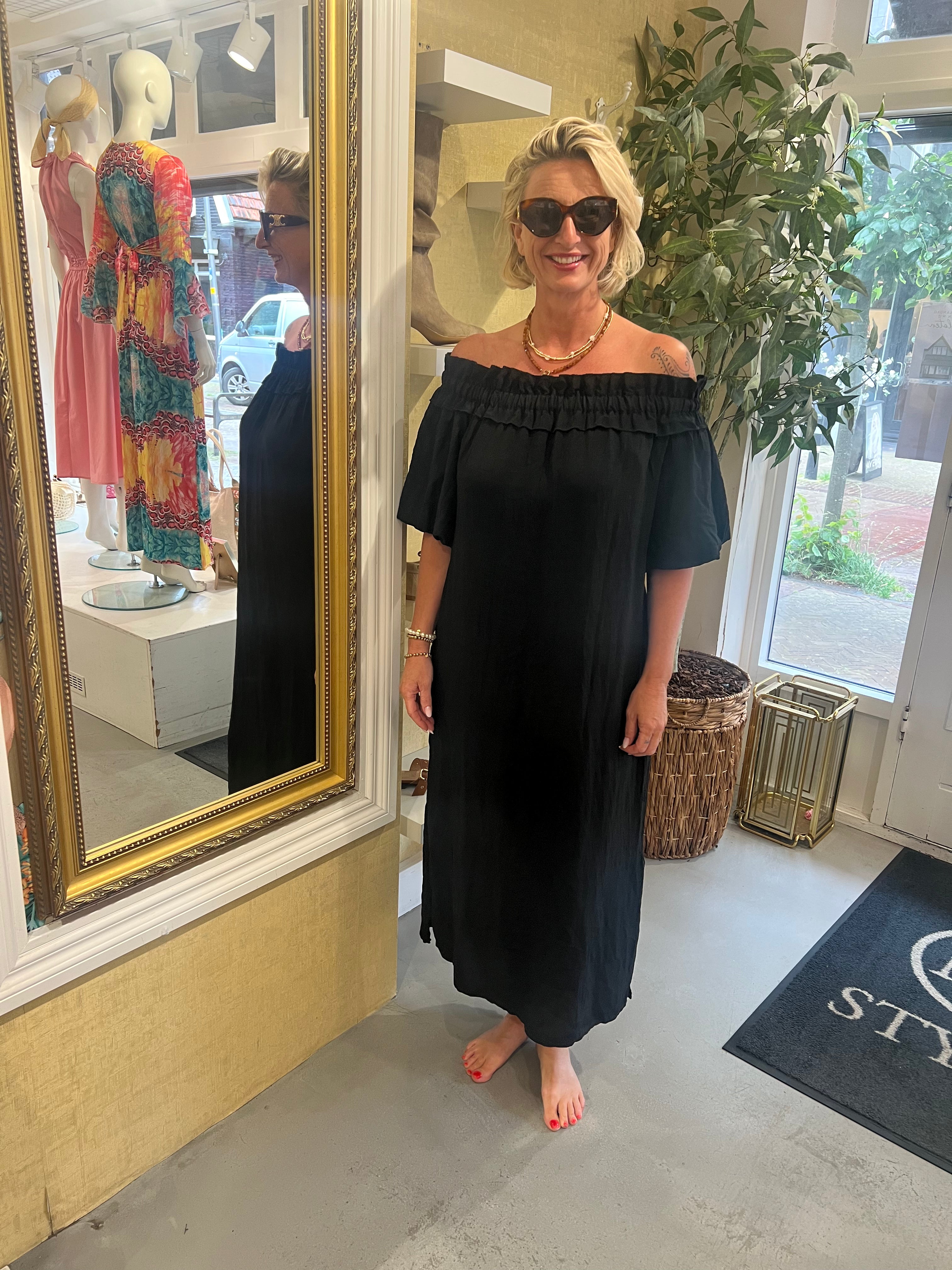 MVD Ibiza Maxi Jurk Black