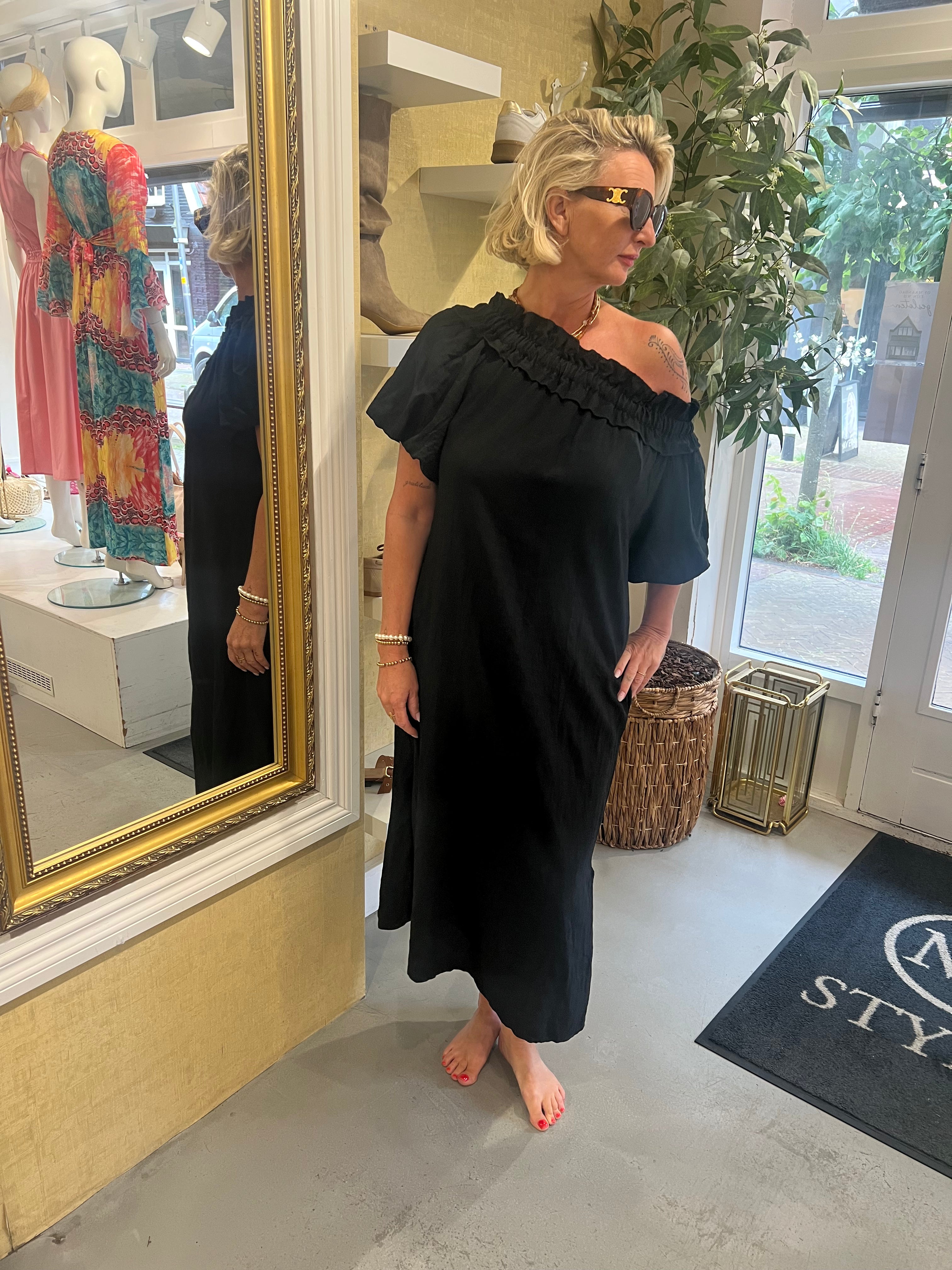 MVD Ibiza Maxi Jurk Black