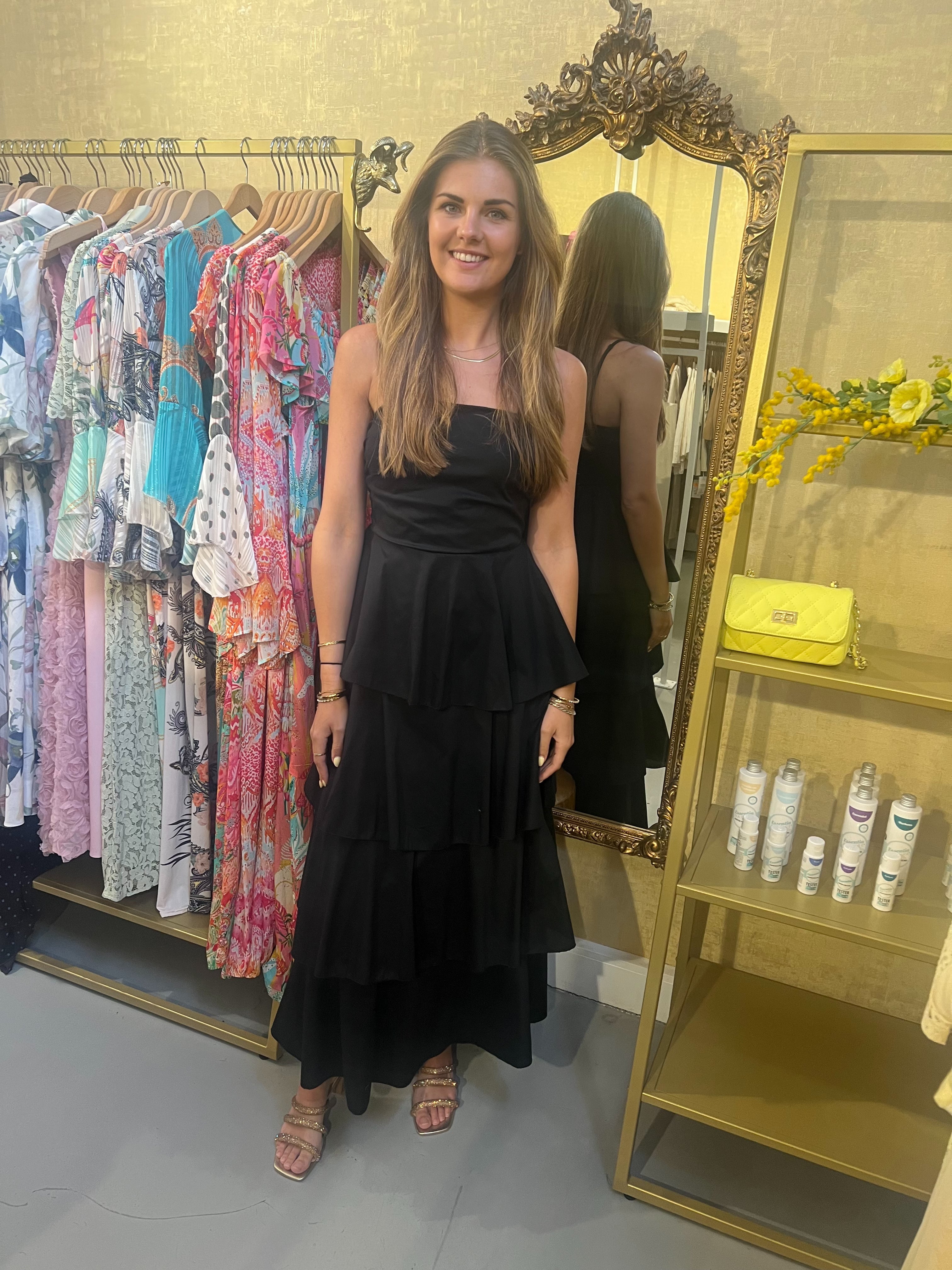 MVD Midnight Elegance Maxi Jurk zwart