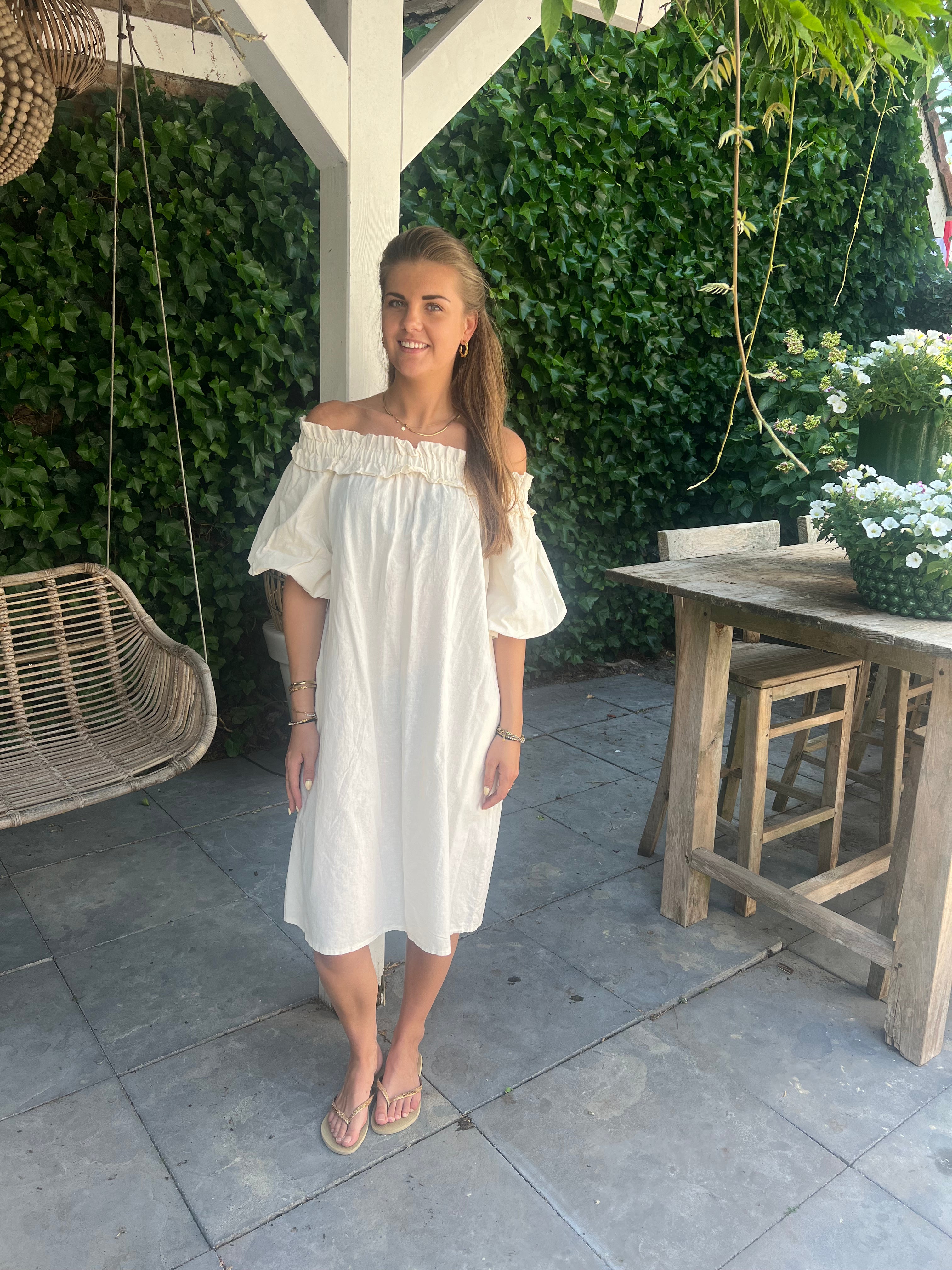 MVD Ibiza Midi Jurk Beige