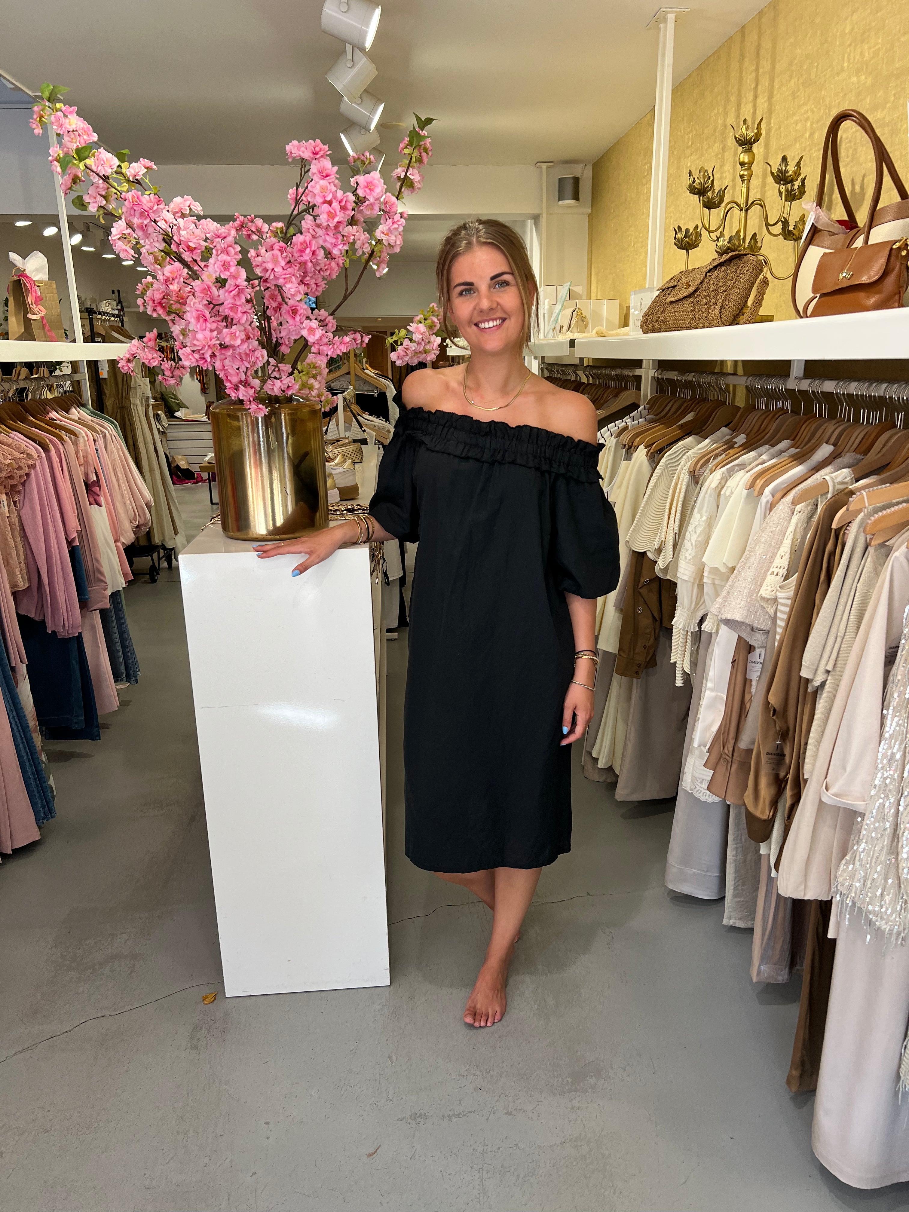 MVD Ibiza Midi Jurk Zwart