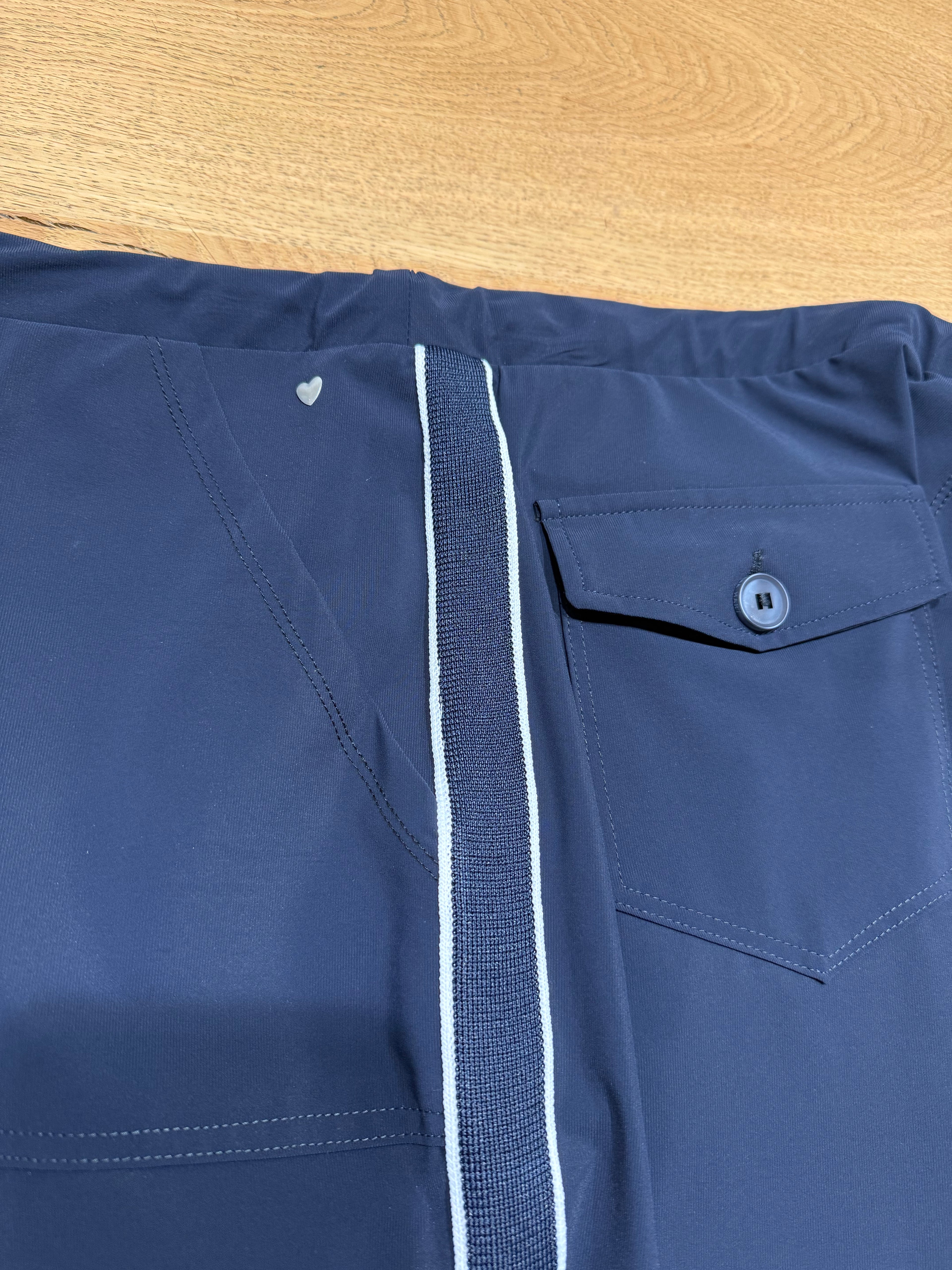 Helena Hart Broek Nova Transfer Tape Marine