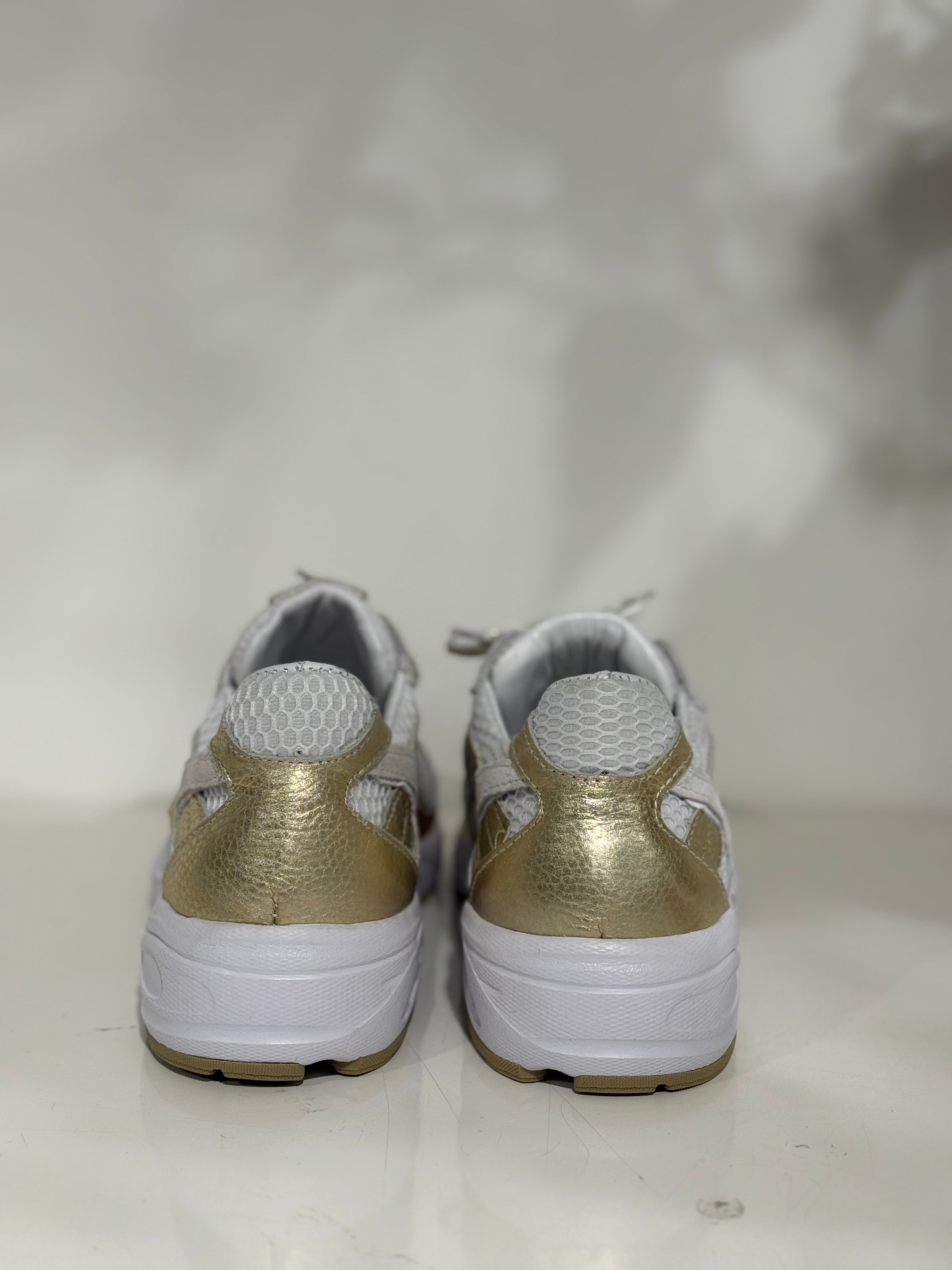Babouche Novy Sneakers – Gold White
