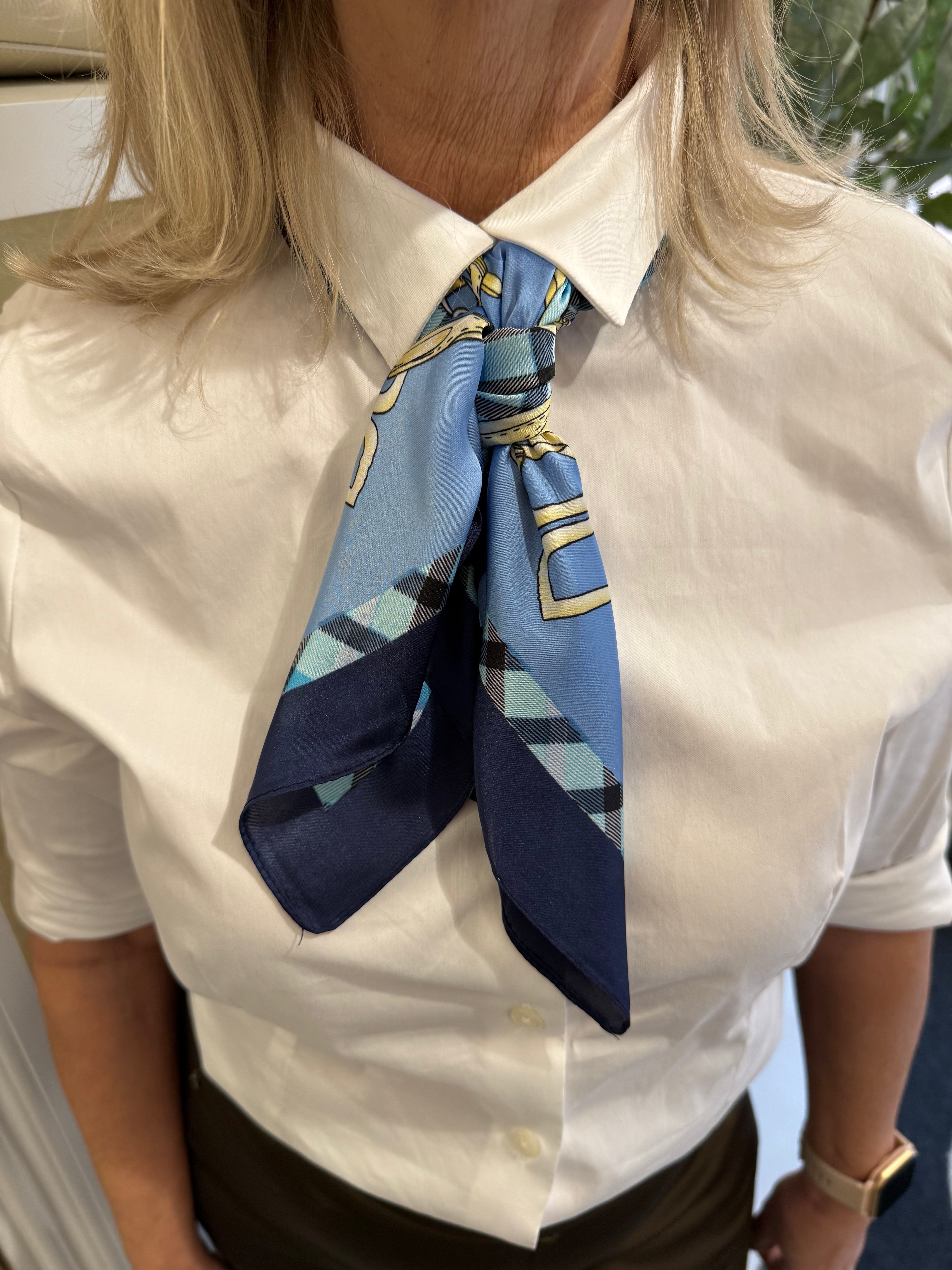 MVD Classic Blue Pattern Sjaaltje