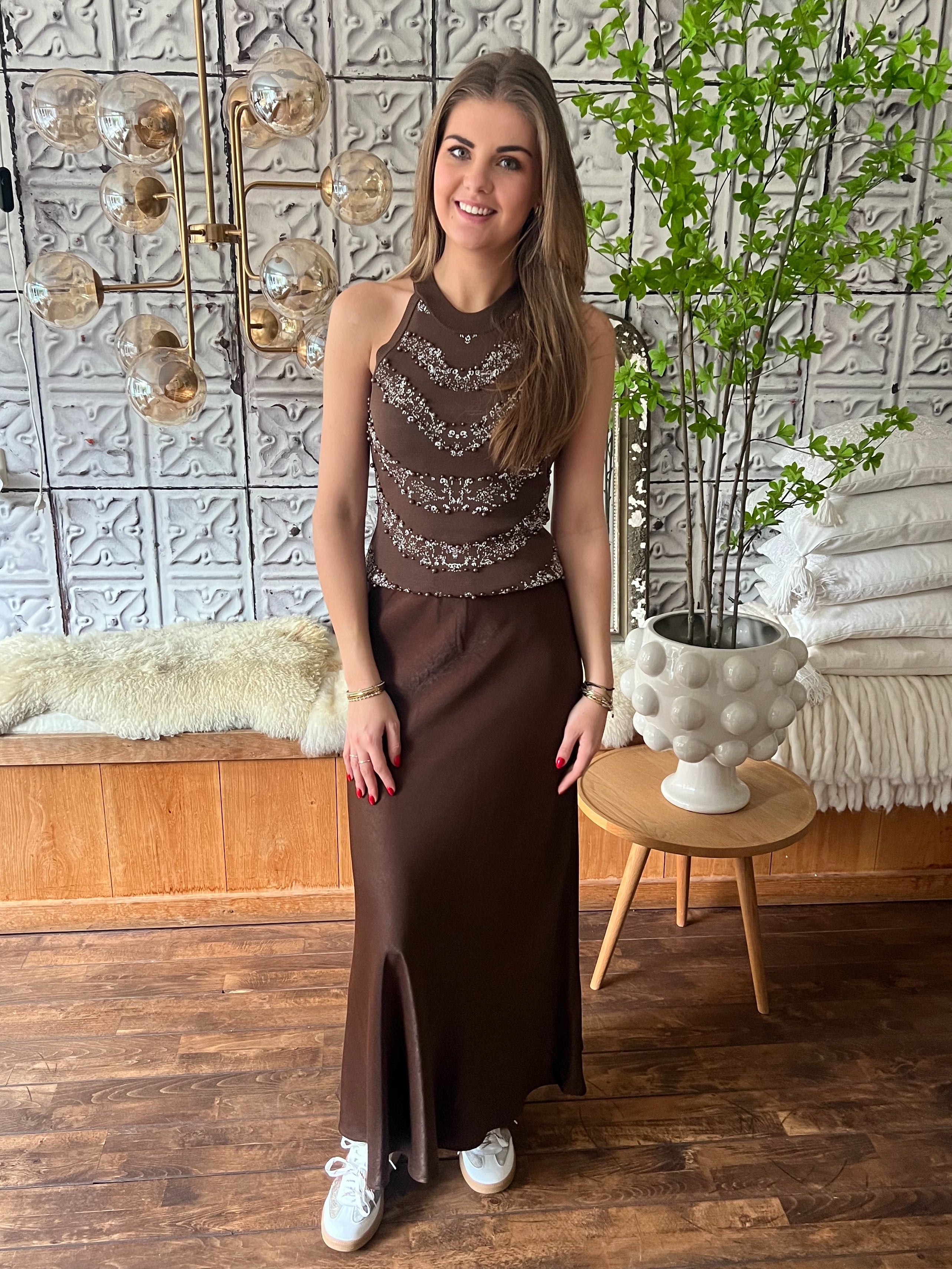 Accentil Jolie Top – Espresso