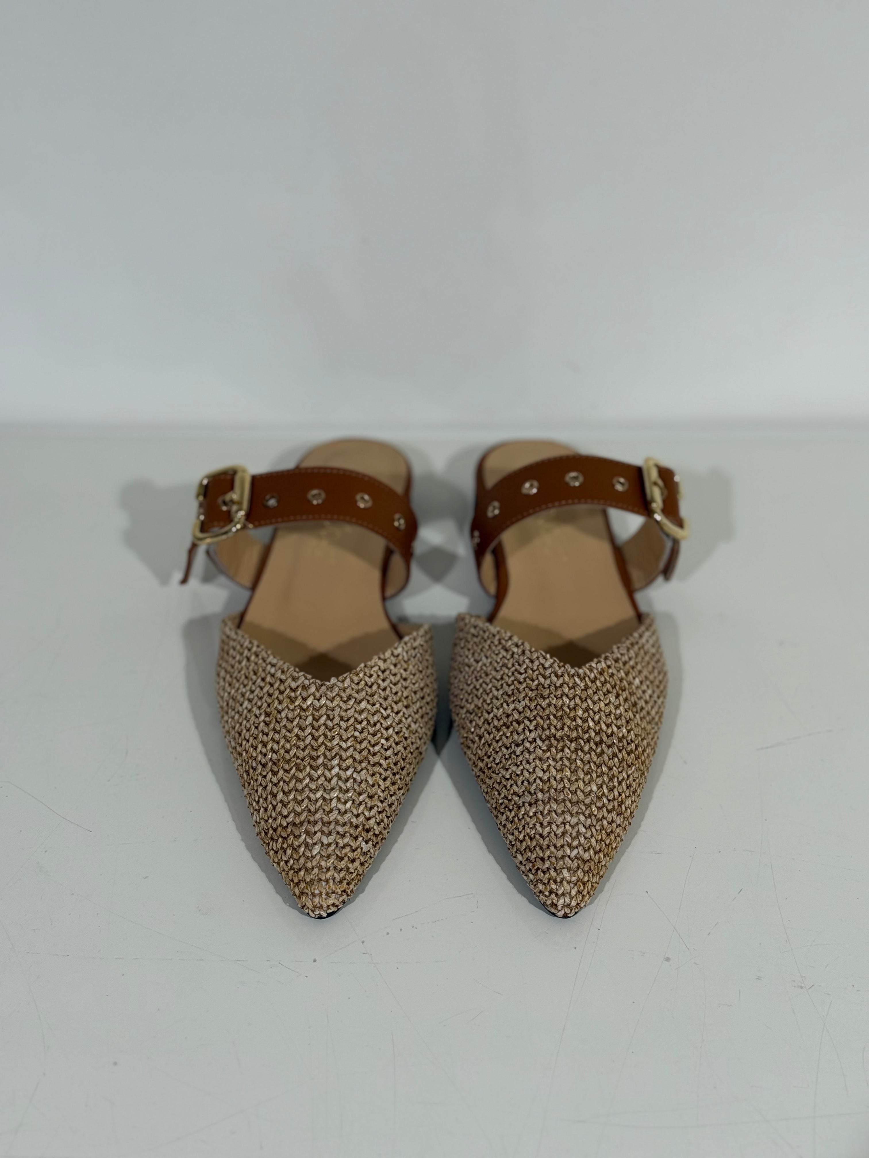 Babouche Hilly Muiltje Cognac