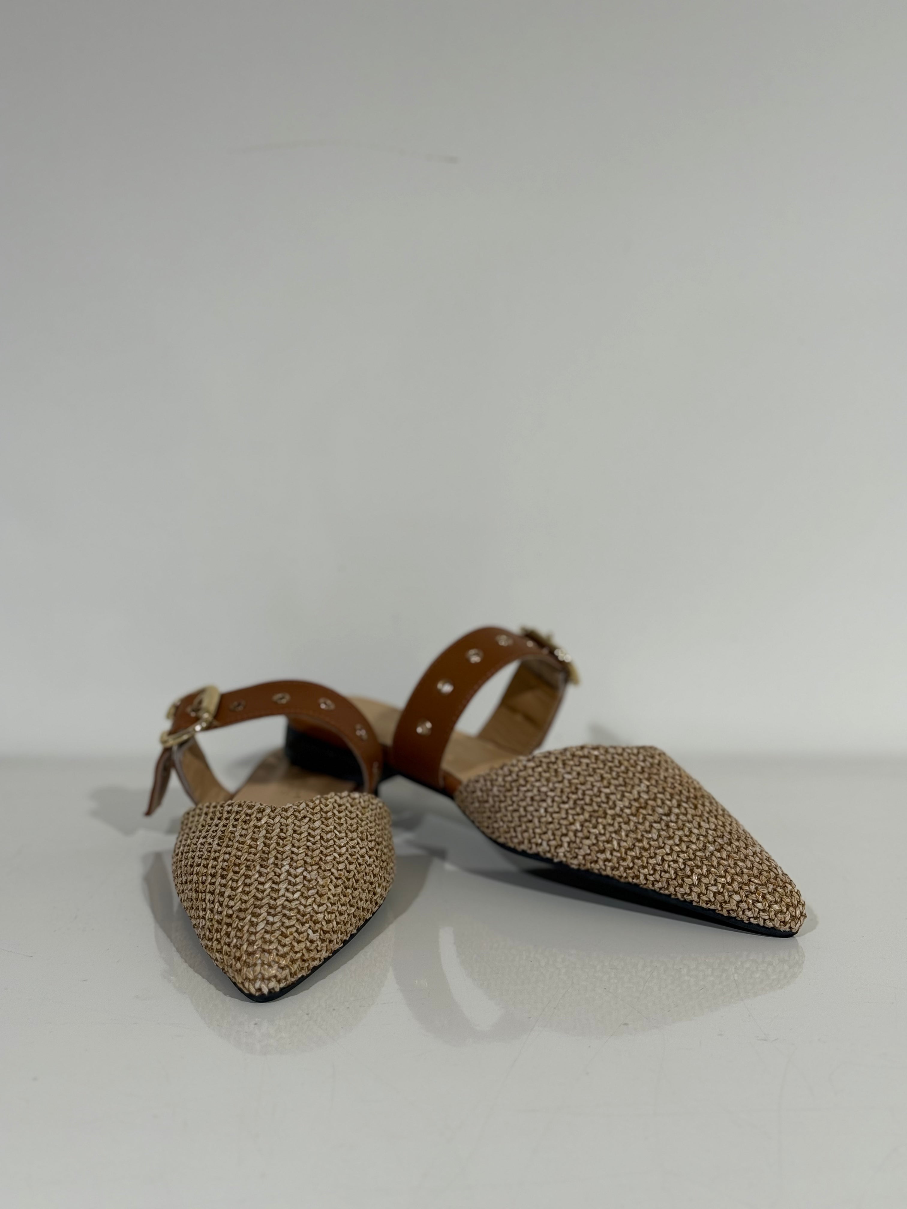 Babouche Hilly Muiltje Cognac
