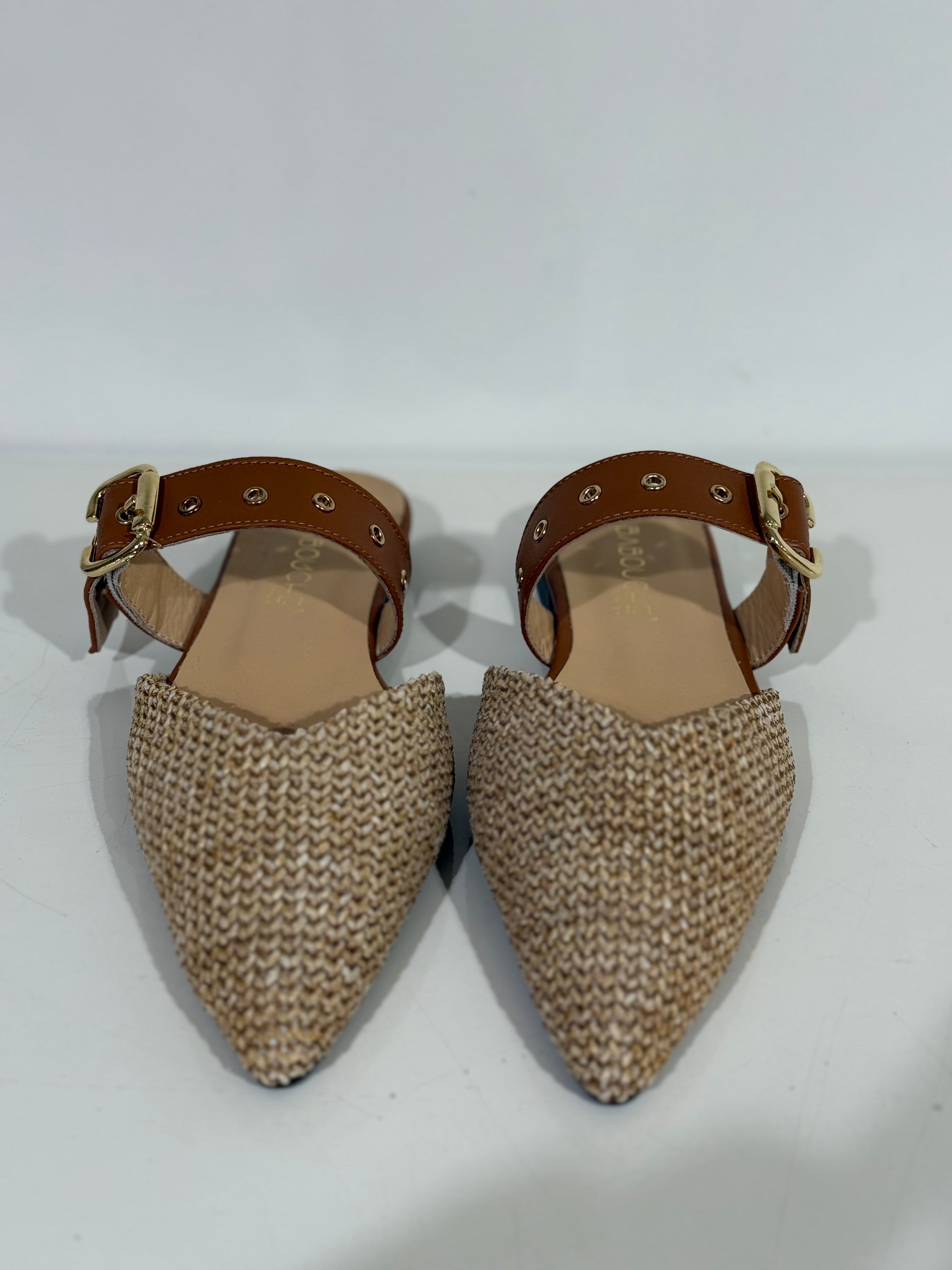 Babouche Hilly Muiltje Cognac