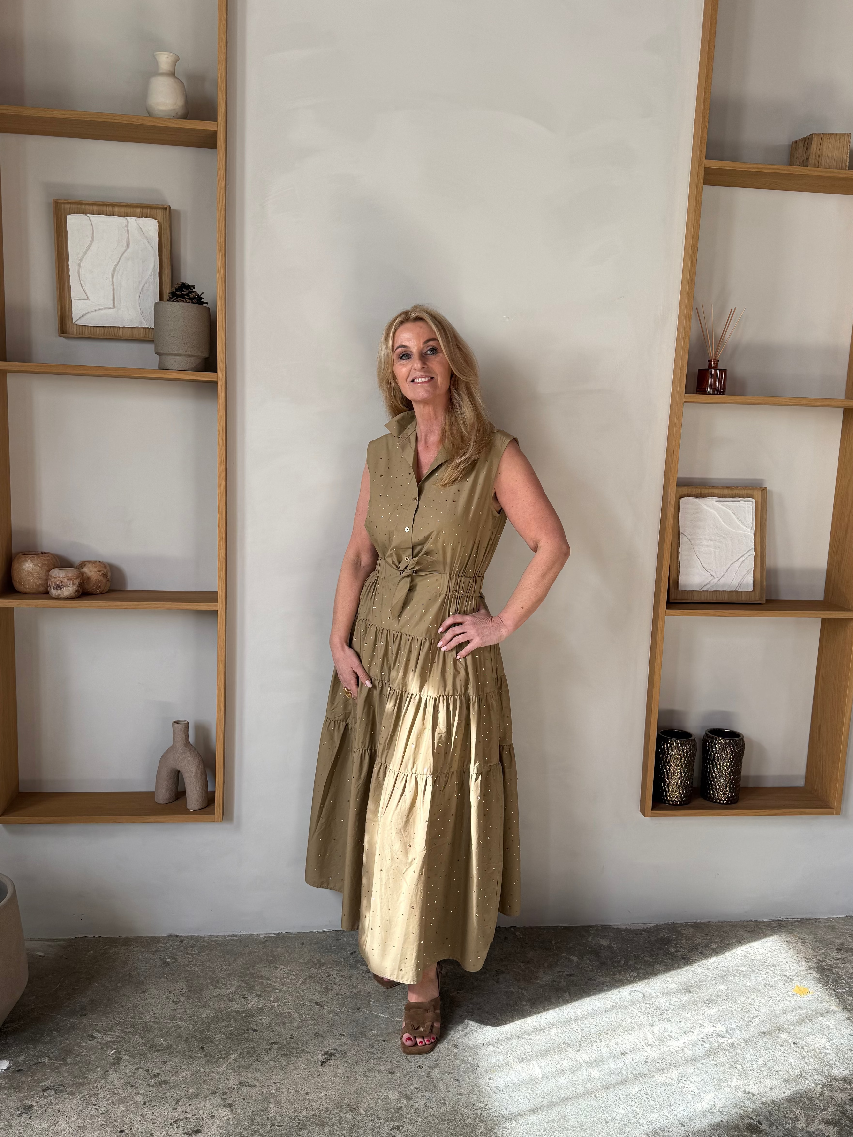 Accentil Robin Dress Sand Sparkle