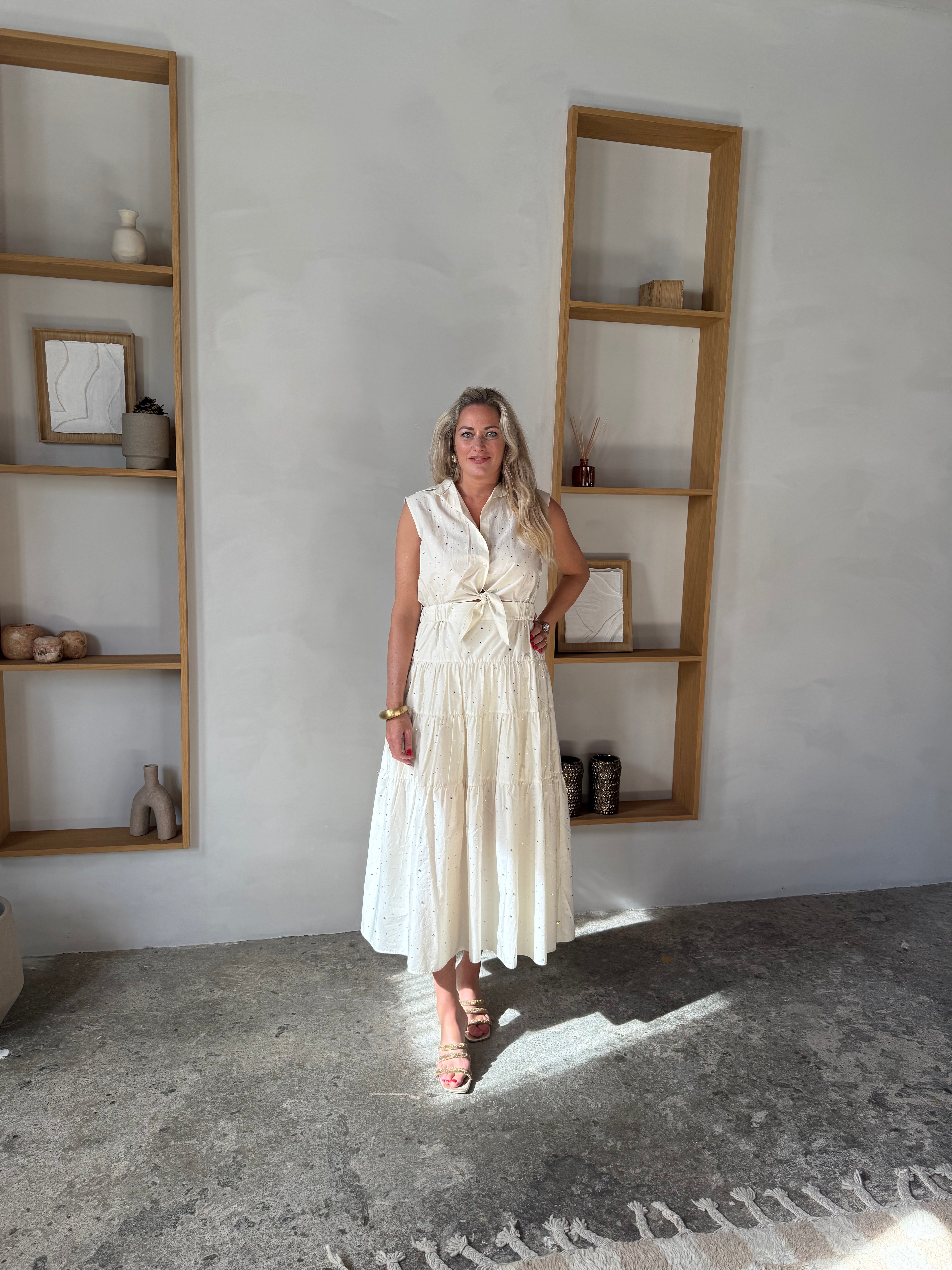 Accentil Robin Dress Off White Sparkle