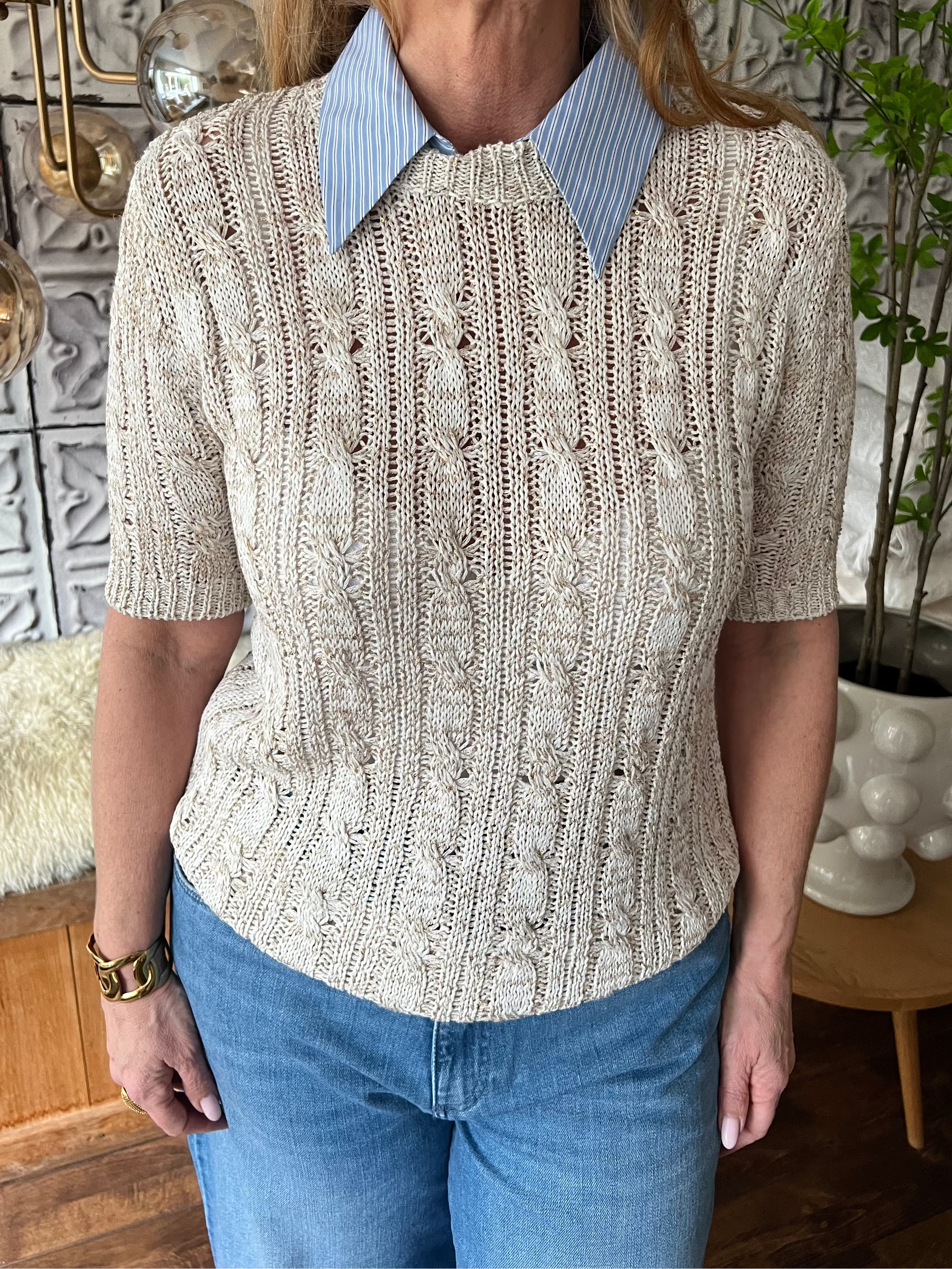 Silvian Heach Signature Knit with Detachable Collar