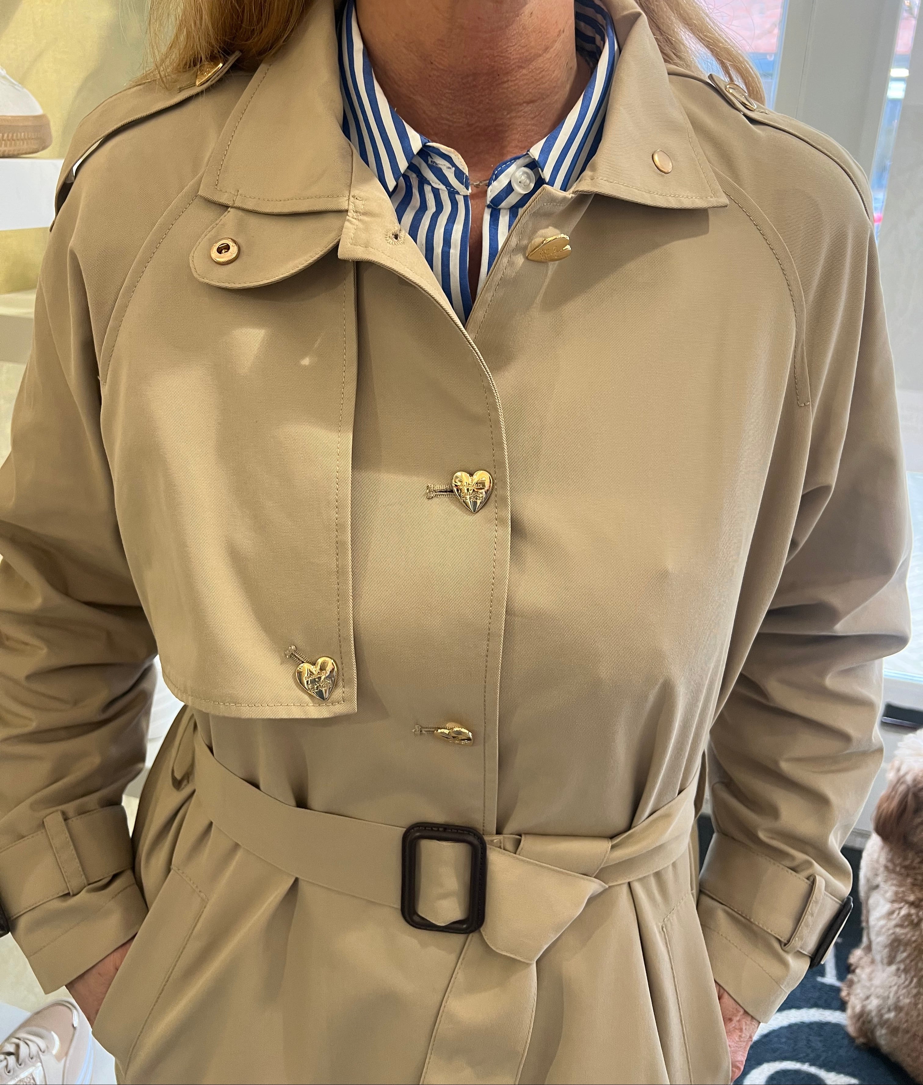 Silvian Heach – Romantic Heart Trench Coat