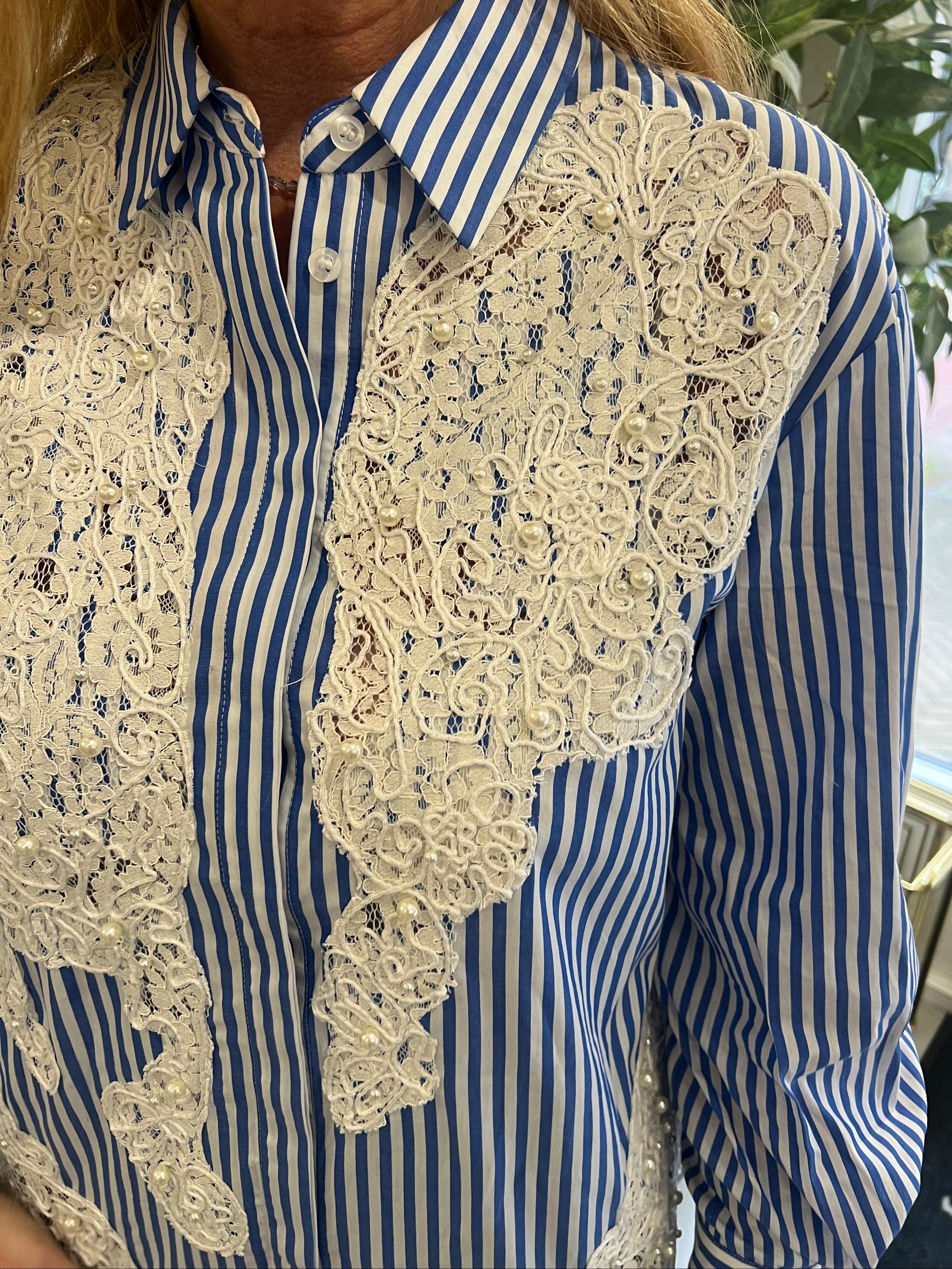 Silvian Heach Pearl Lace Blouse