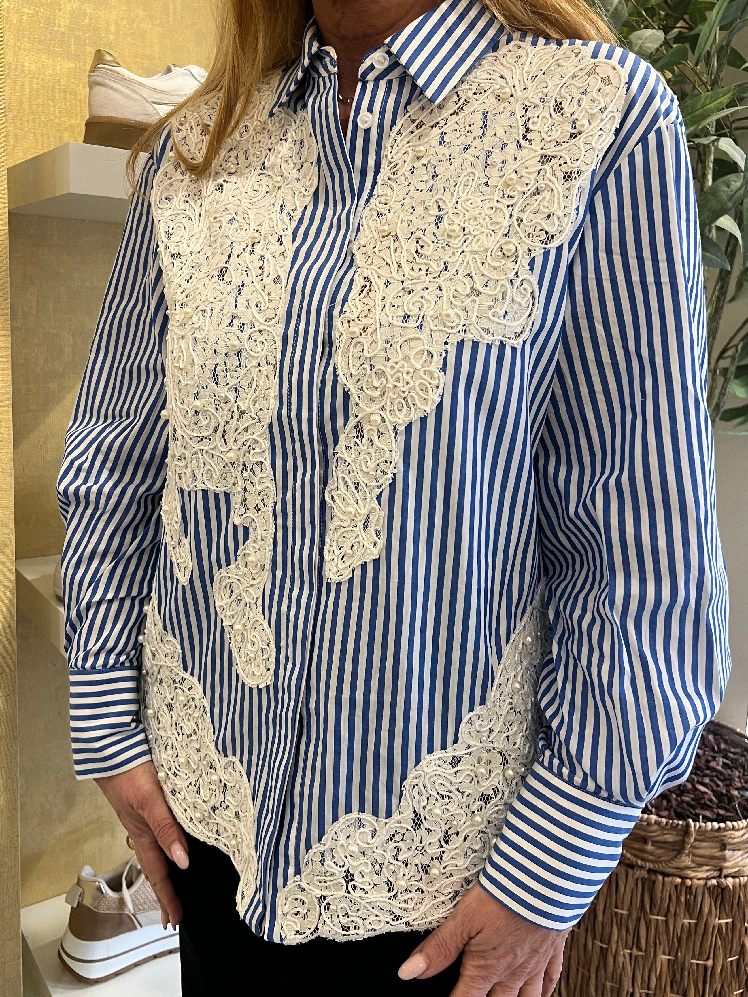 Silvian Heach Pearl Lace Blouse