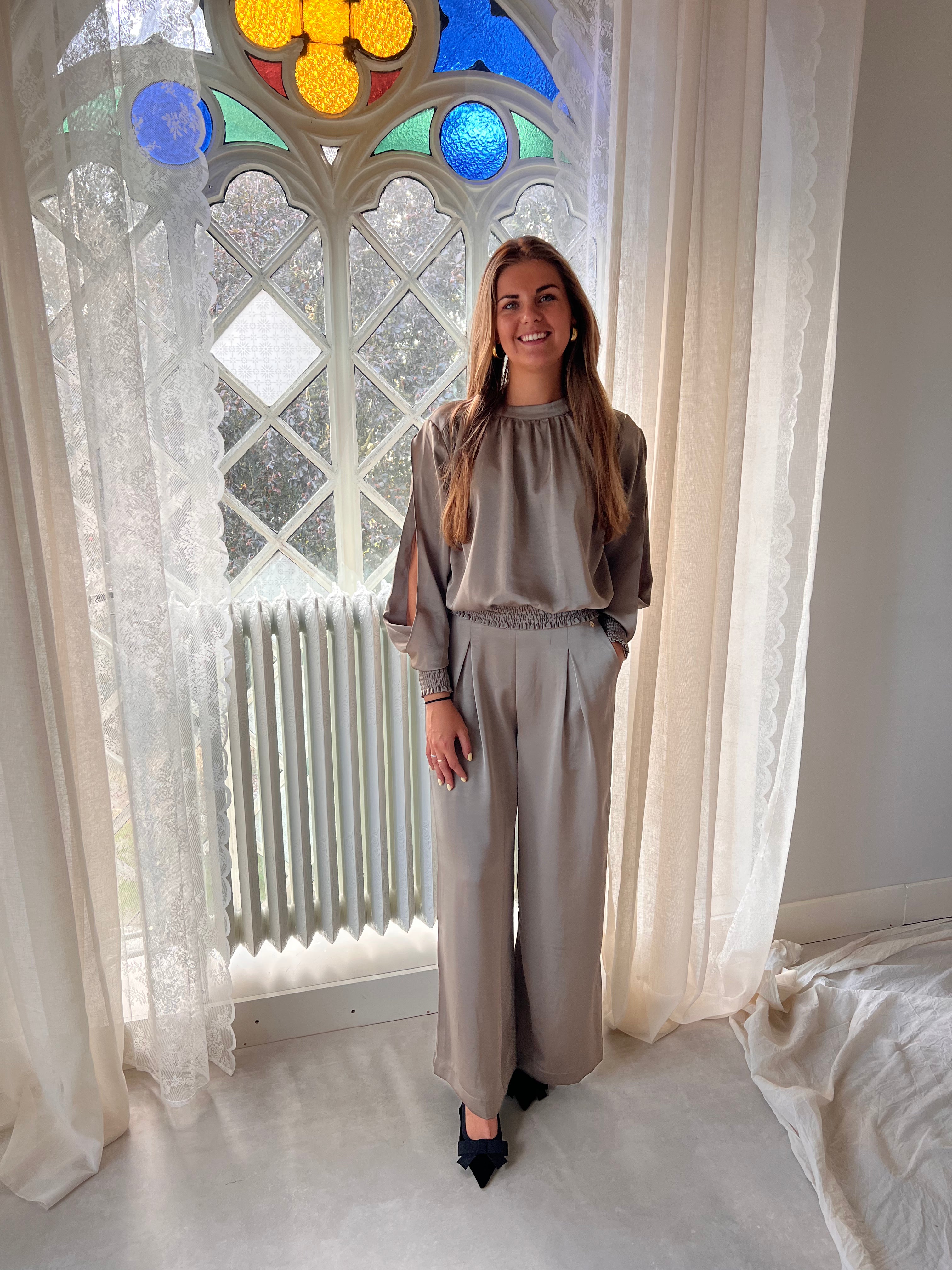 Label Dot Rhode Pantalon Taupe