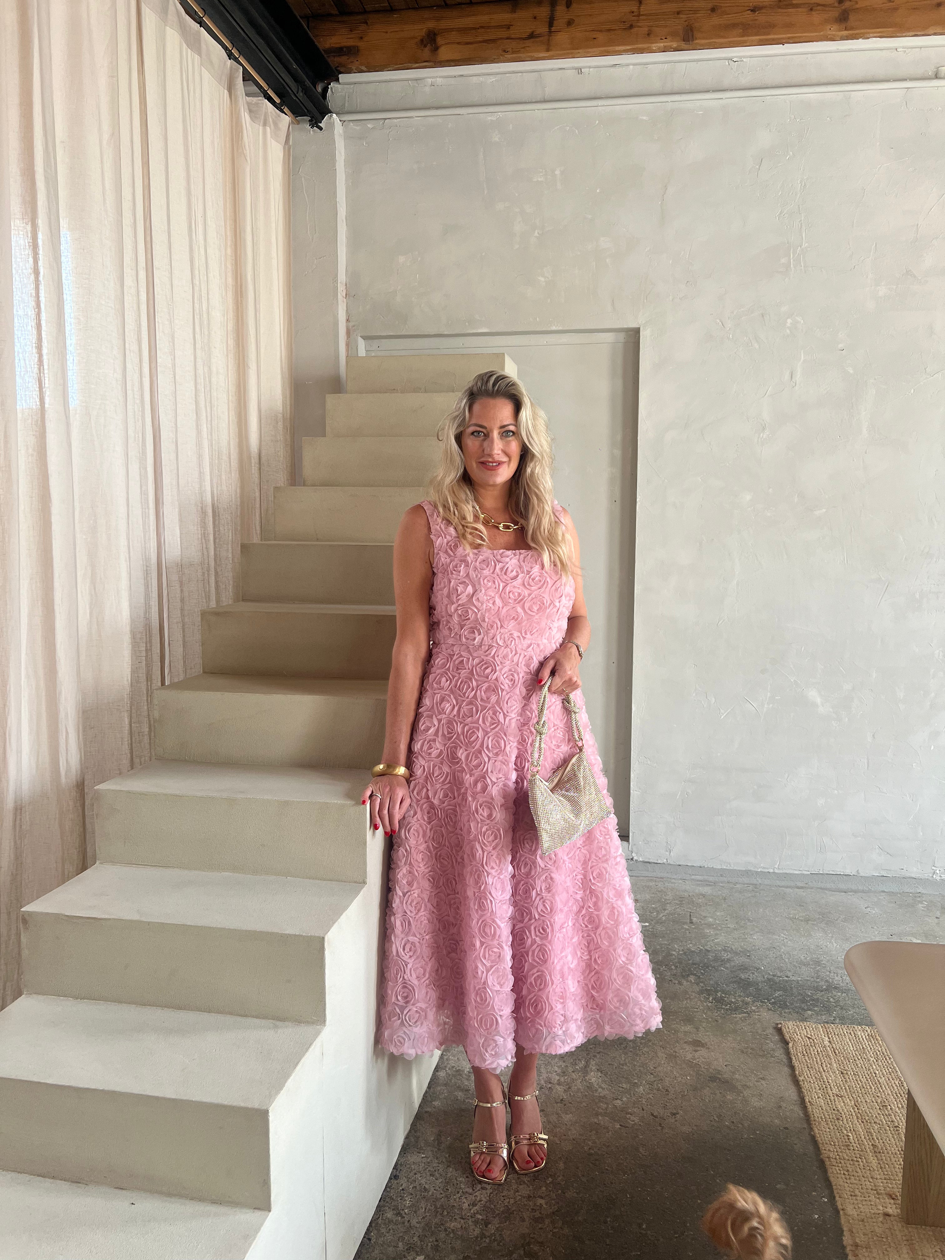 Swing Romantic Rose Midi Jurk