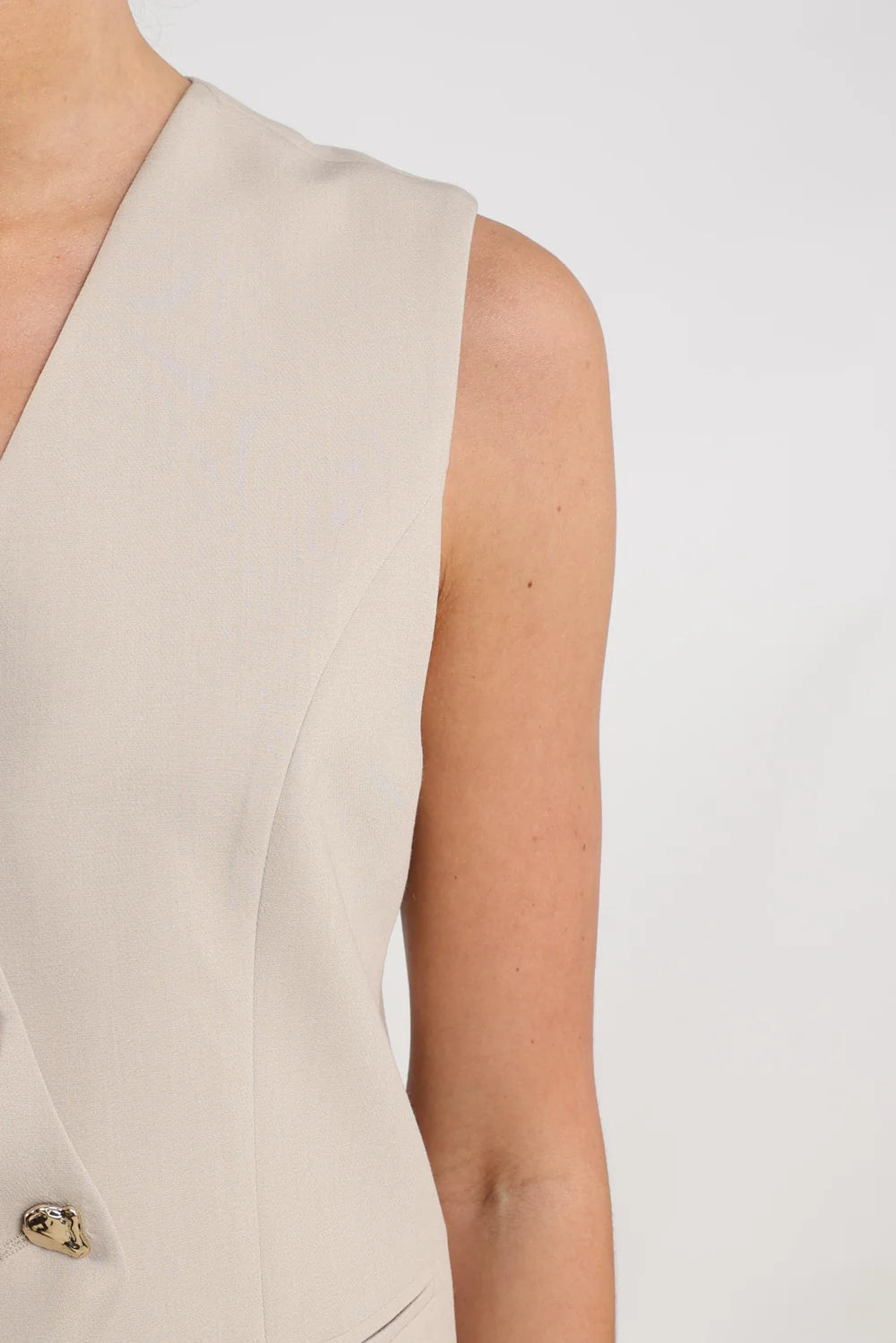 Nukus Julia Gilet Sand