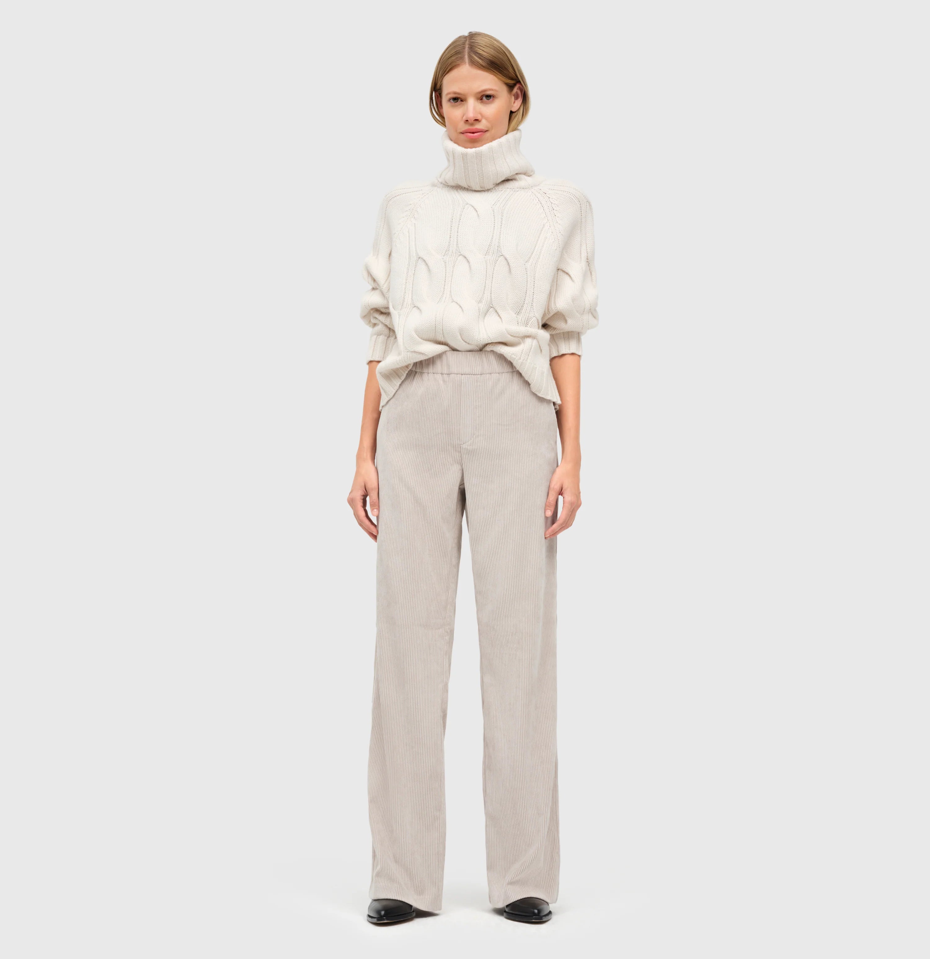 MAC Corduroy broek sand beige