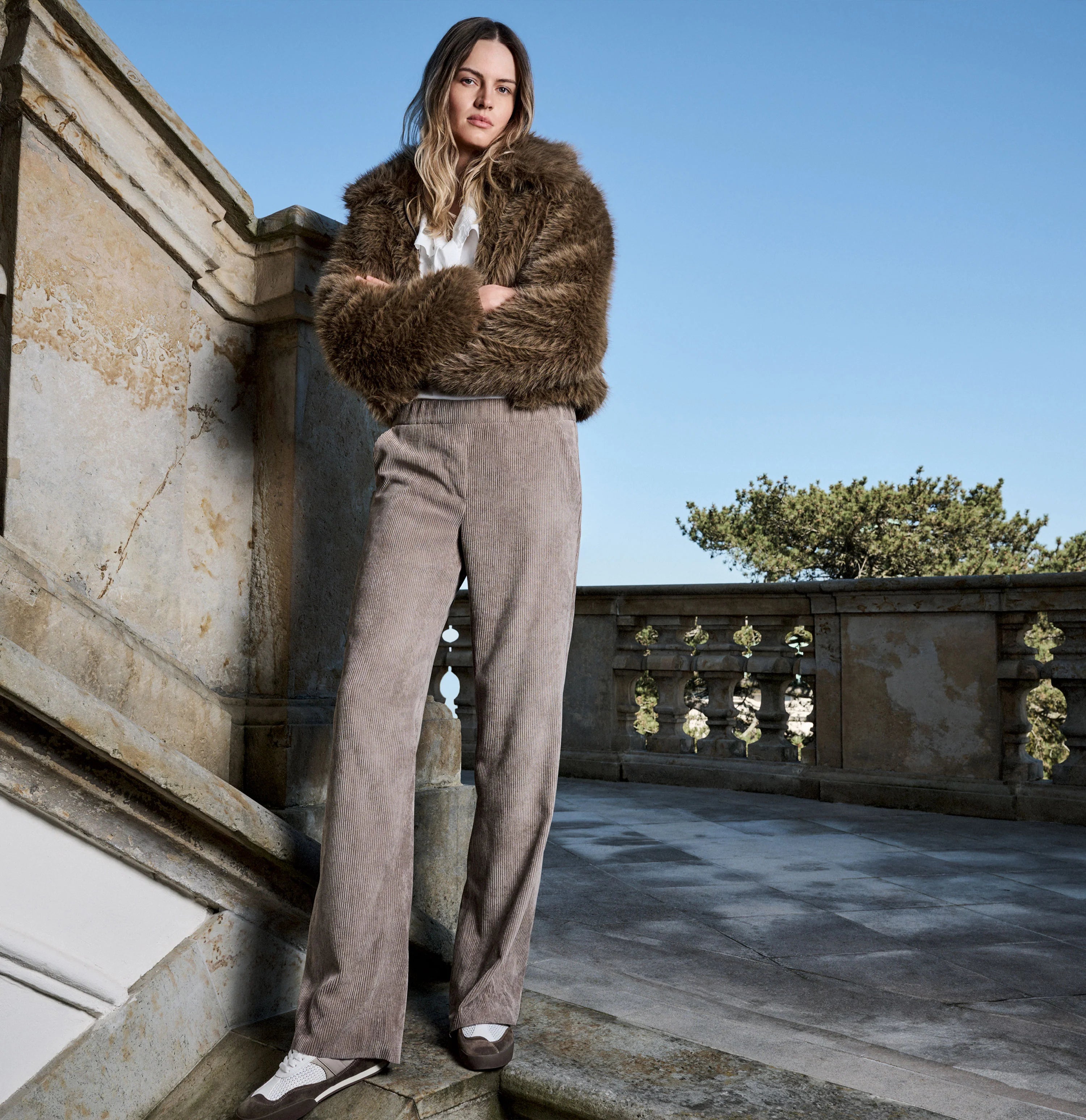 MAC Corduroy broek oxide brown