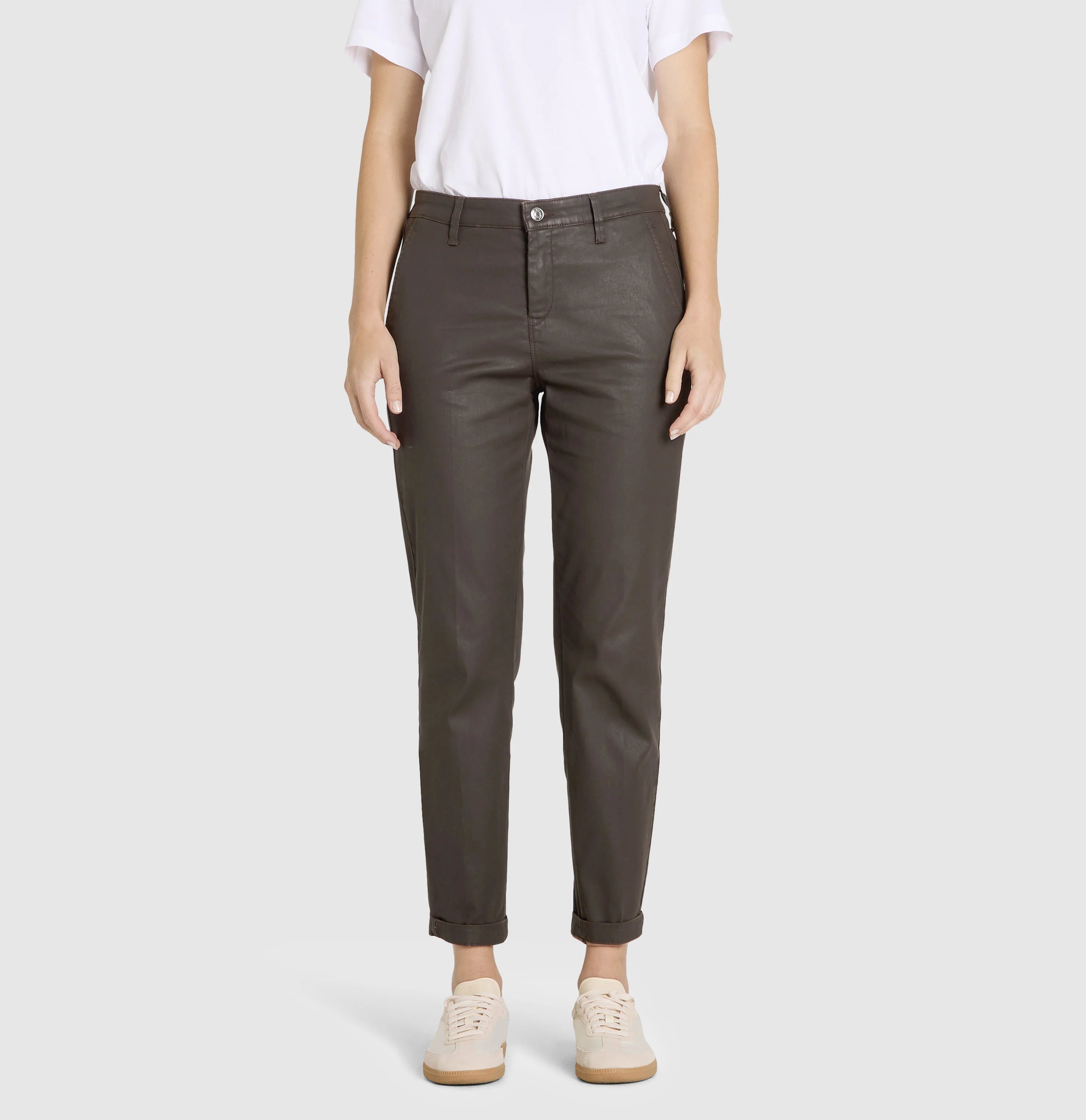 MAC Jeans Chino Turn Up Truffle Brown