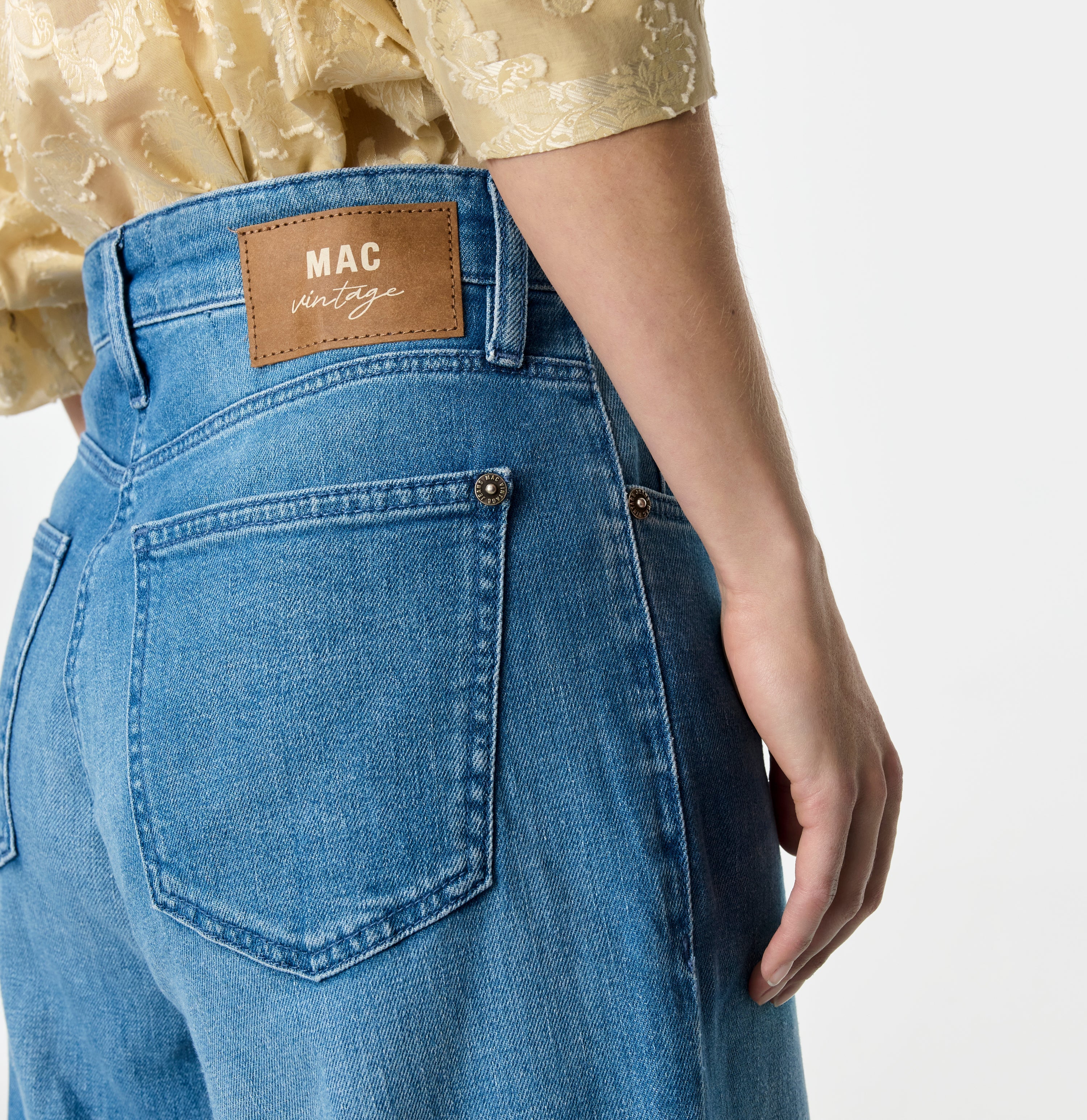 MAC Jeans Dakota Barrel Fancy Sapphire Blue