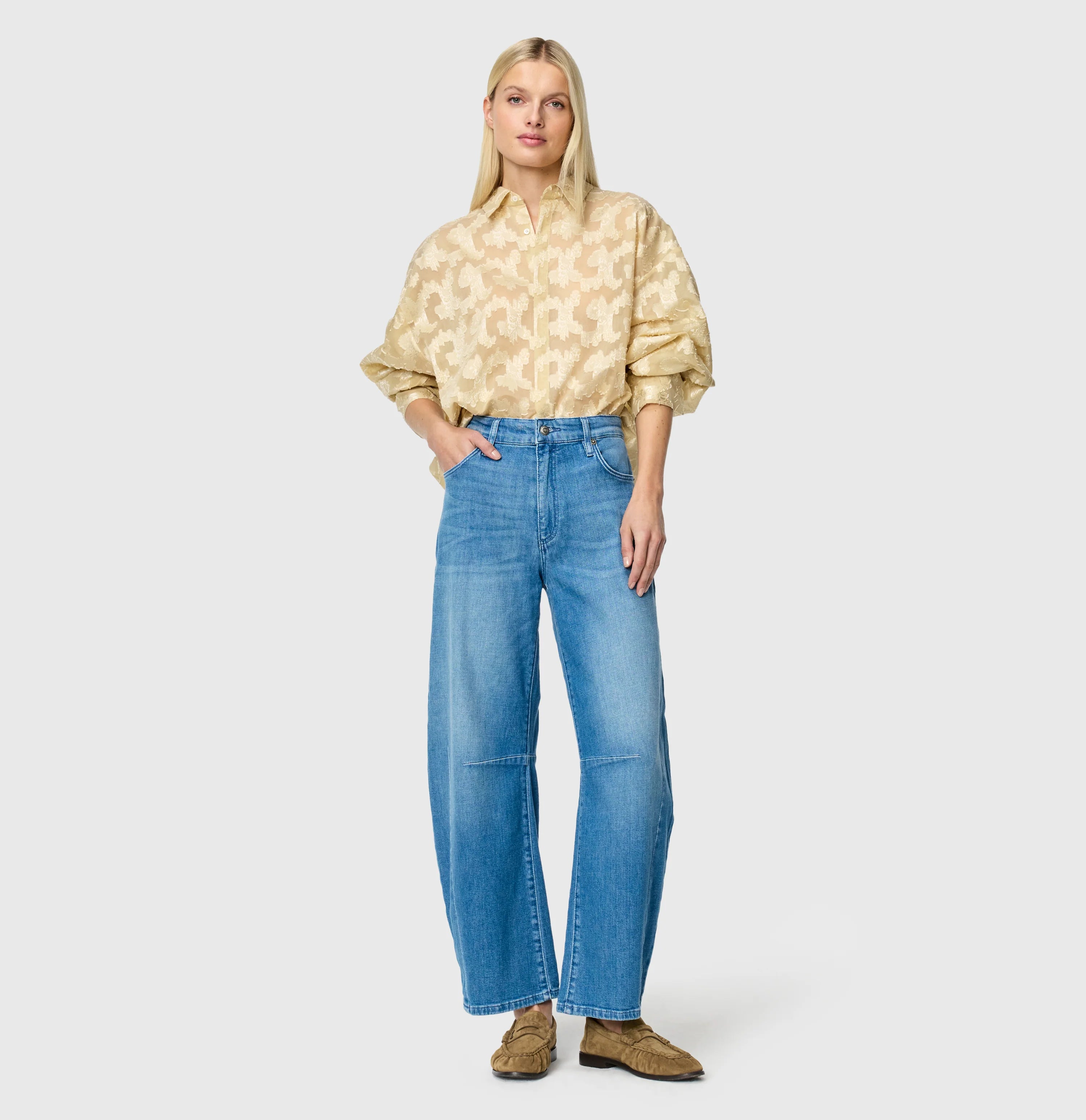MAC Jeans Dakota Barrel Fancy Sapphire Blue