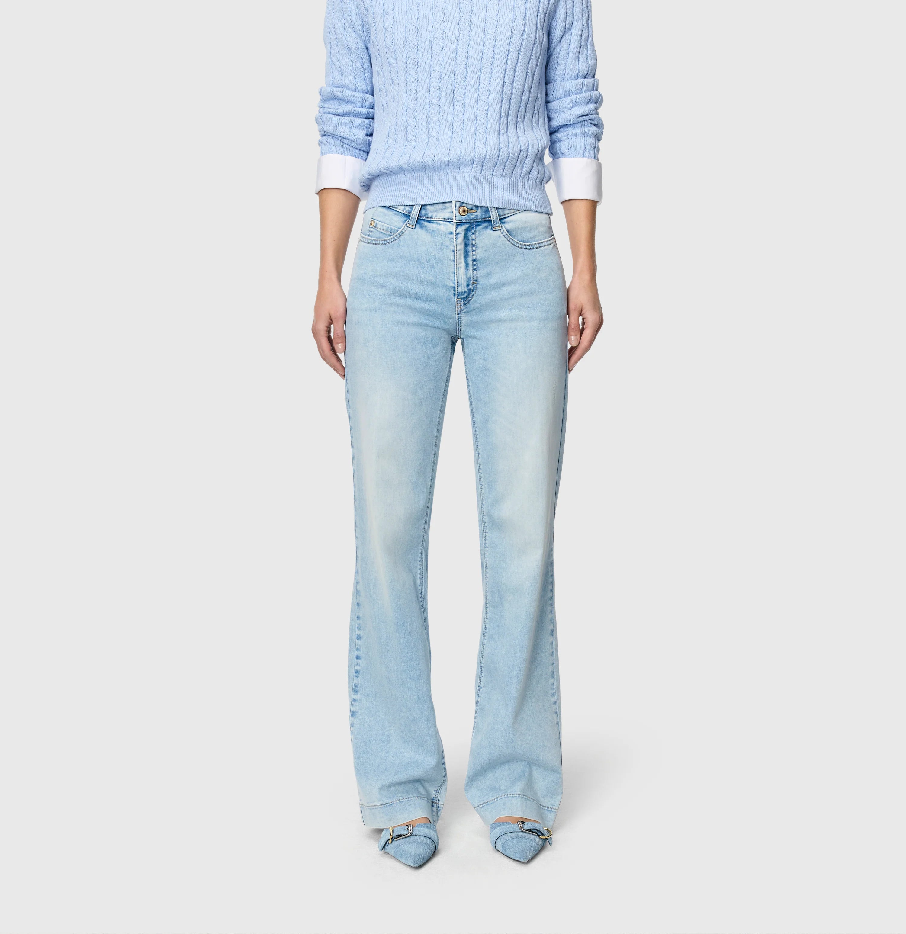 MAC Jeans Dream Wide – Light Azure Blue