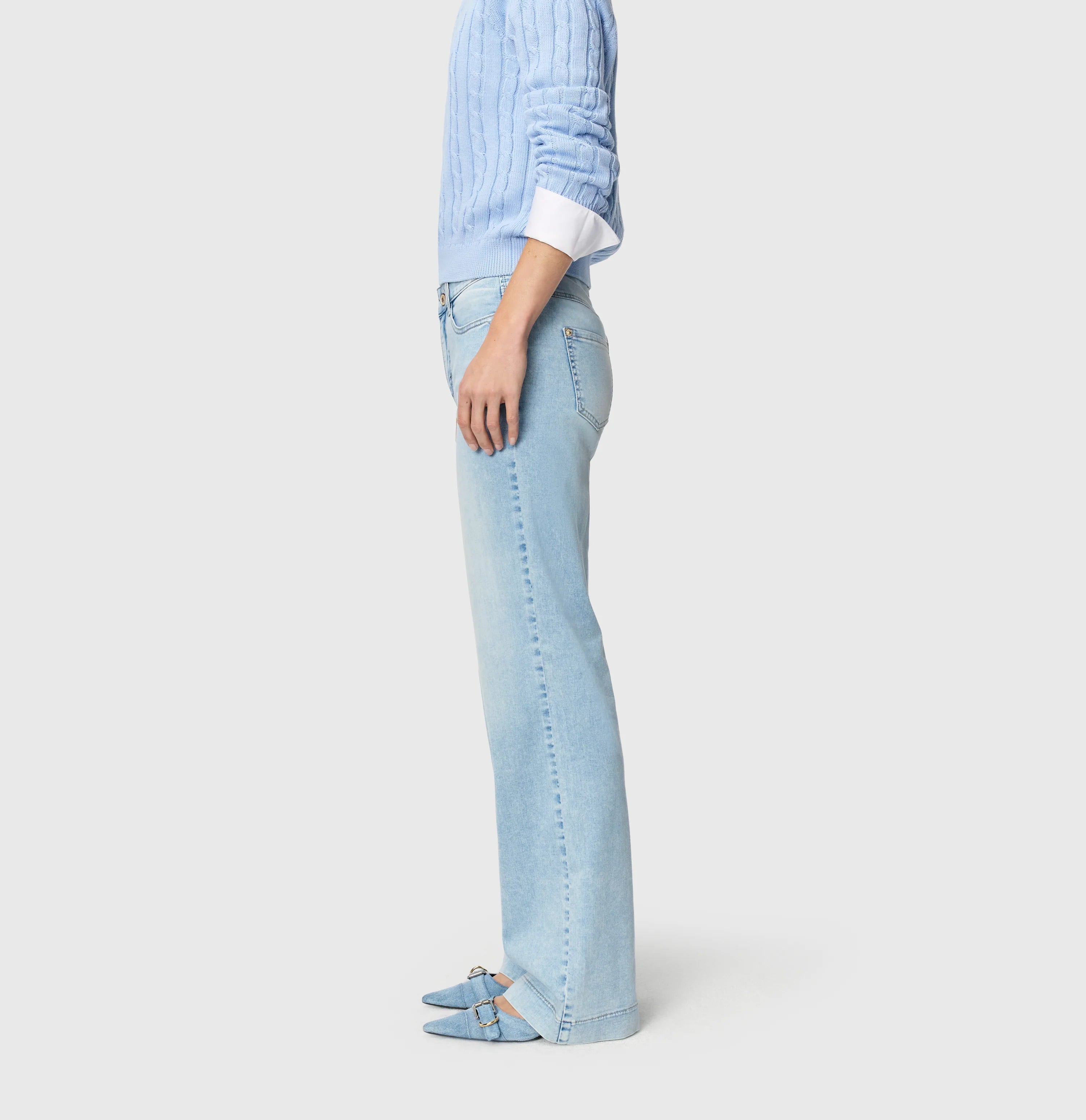 MAC Jeans Dream Wide – Light Azure Blue